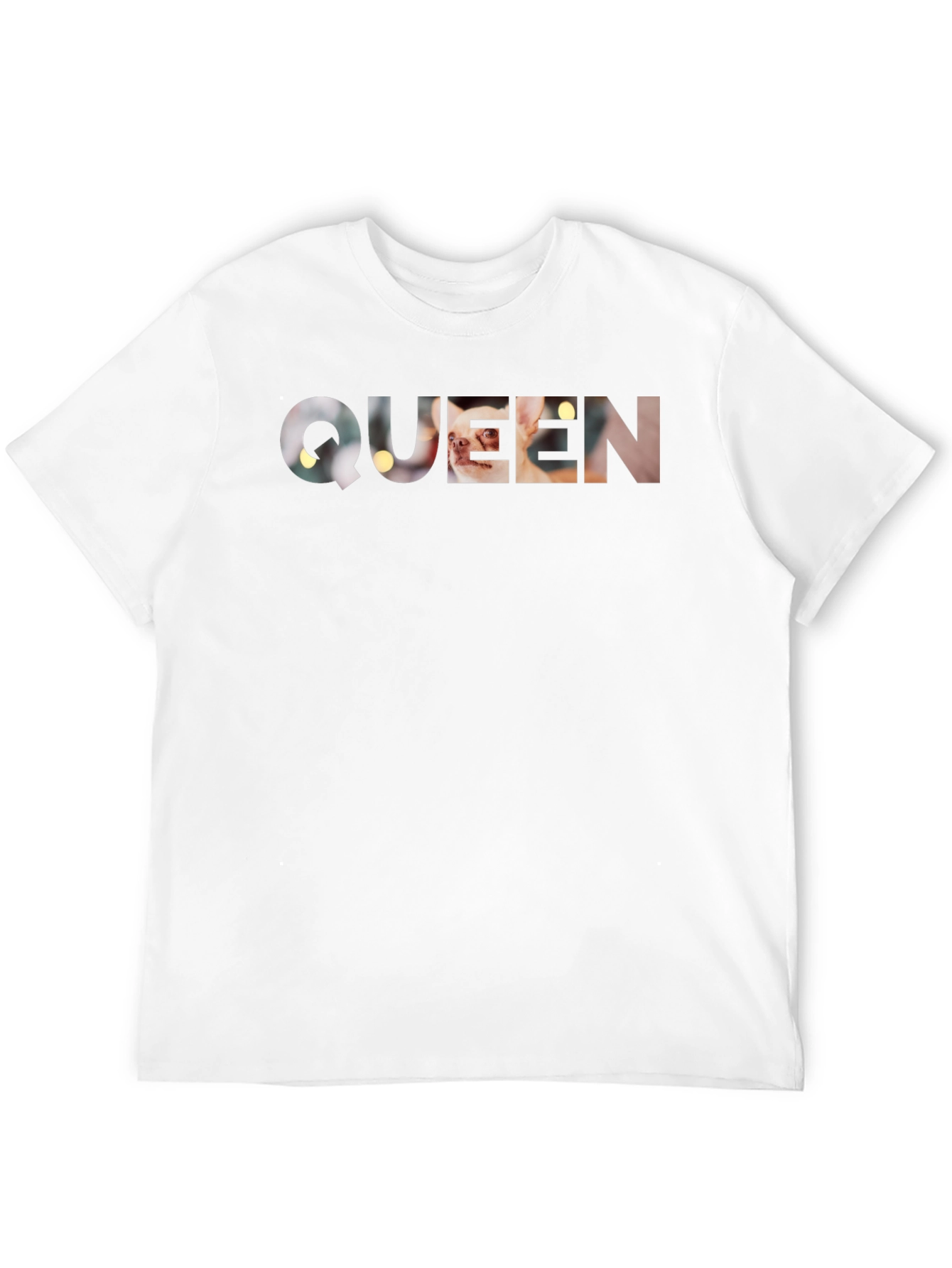 Black Queen Dog Tee - Novelty Graphic T-Shirt view 12