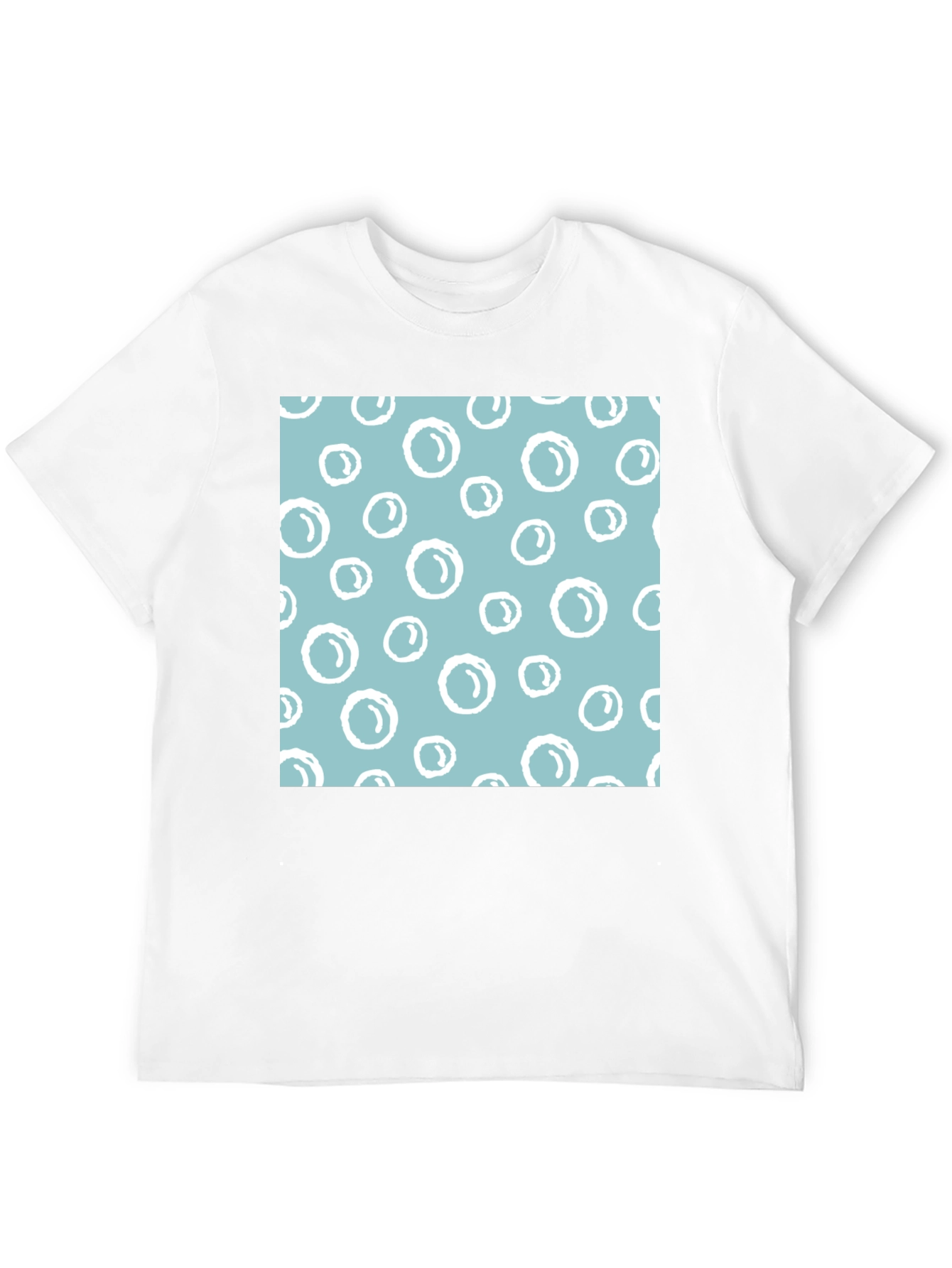 Black Bubble Pattern T-Shirt view 12