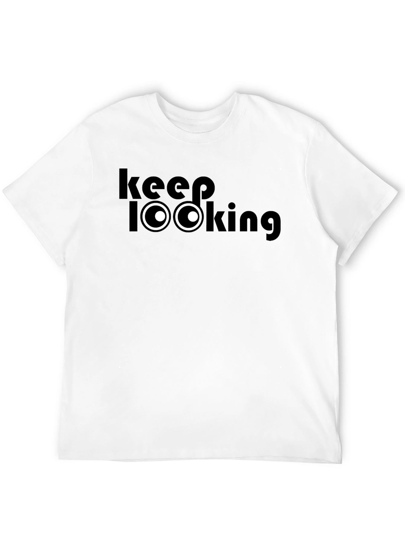 Black Keep Looking T-Shirt - Funny Graphic Tee view 12