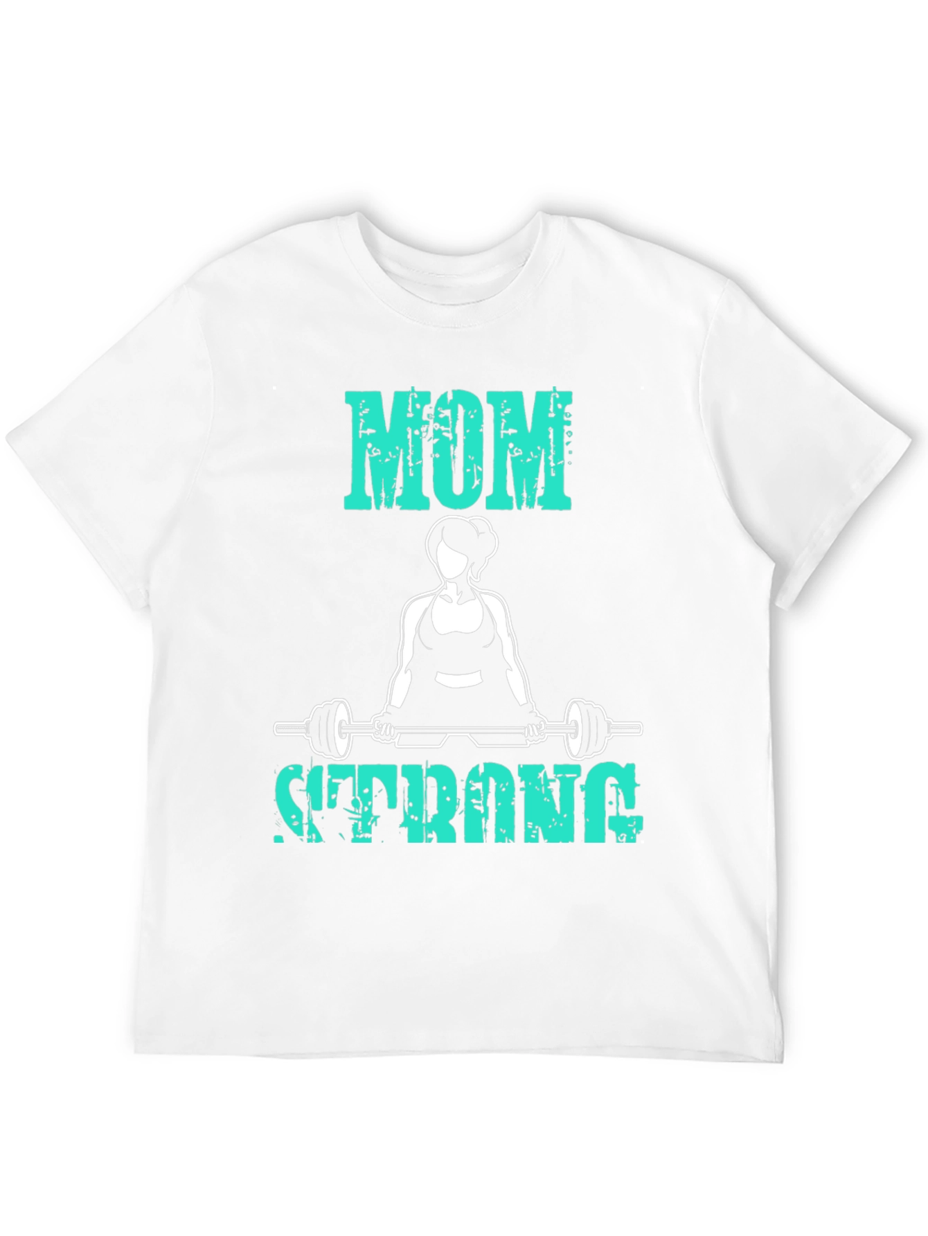 Black Mom Strong T-Shirt - Fitness Workout Tee view 12
