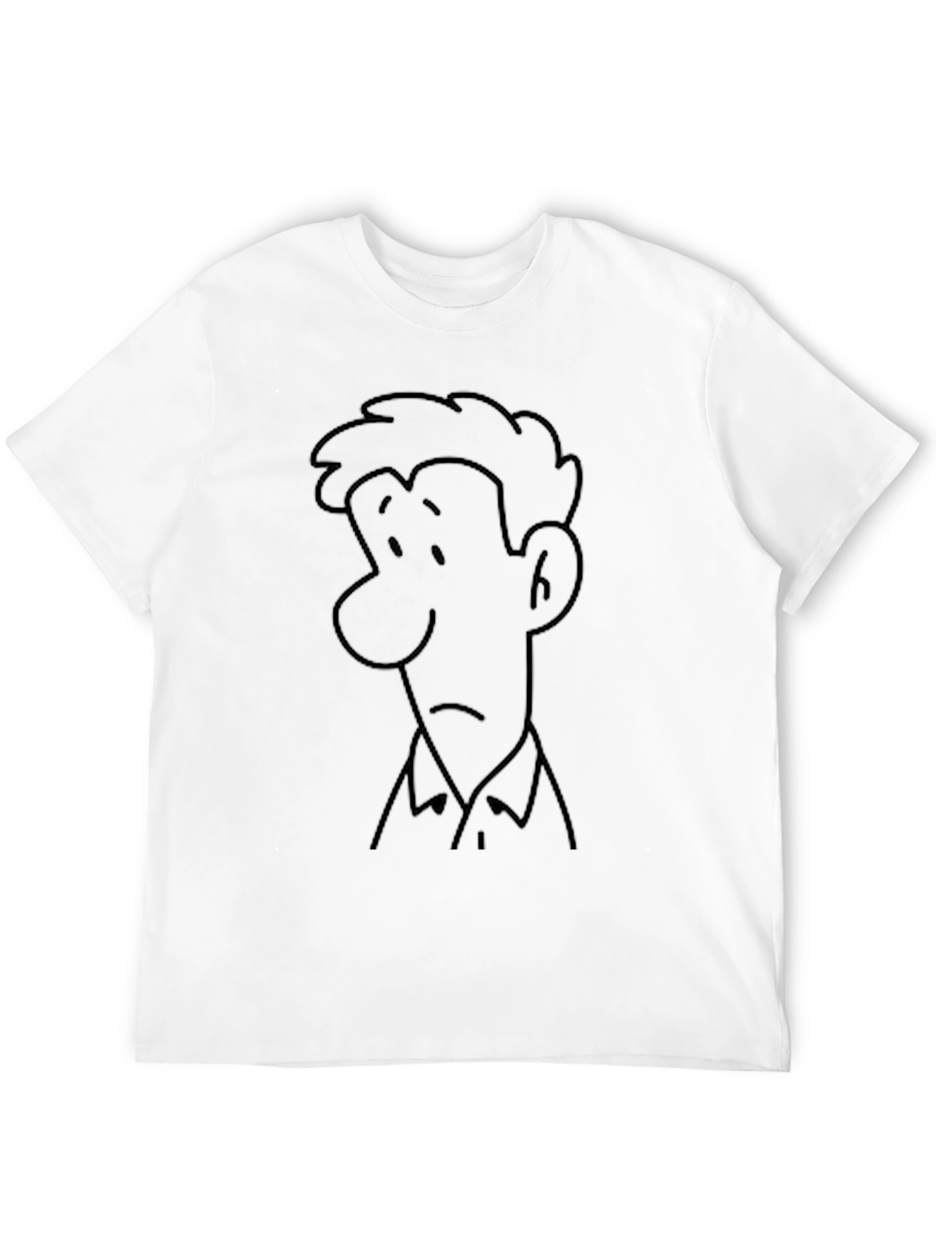 Black Cartoon Face Graphic Black Tee view 12