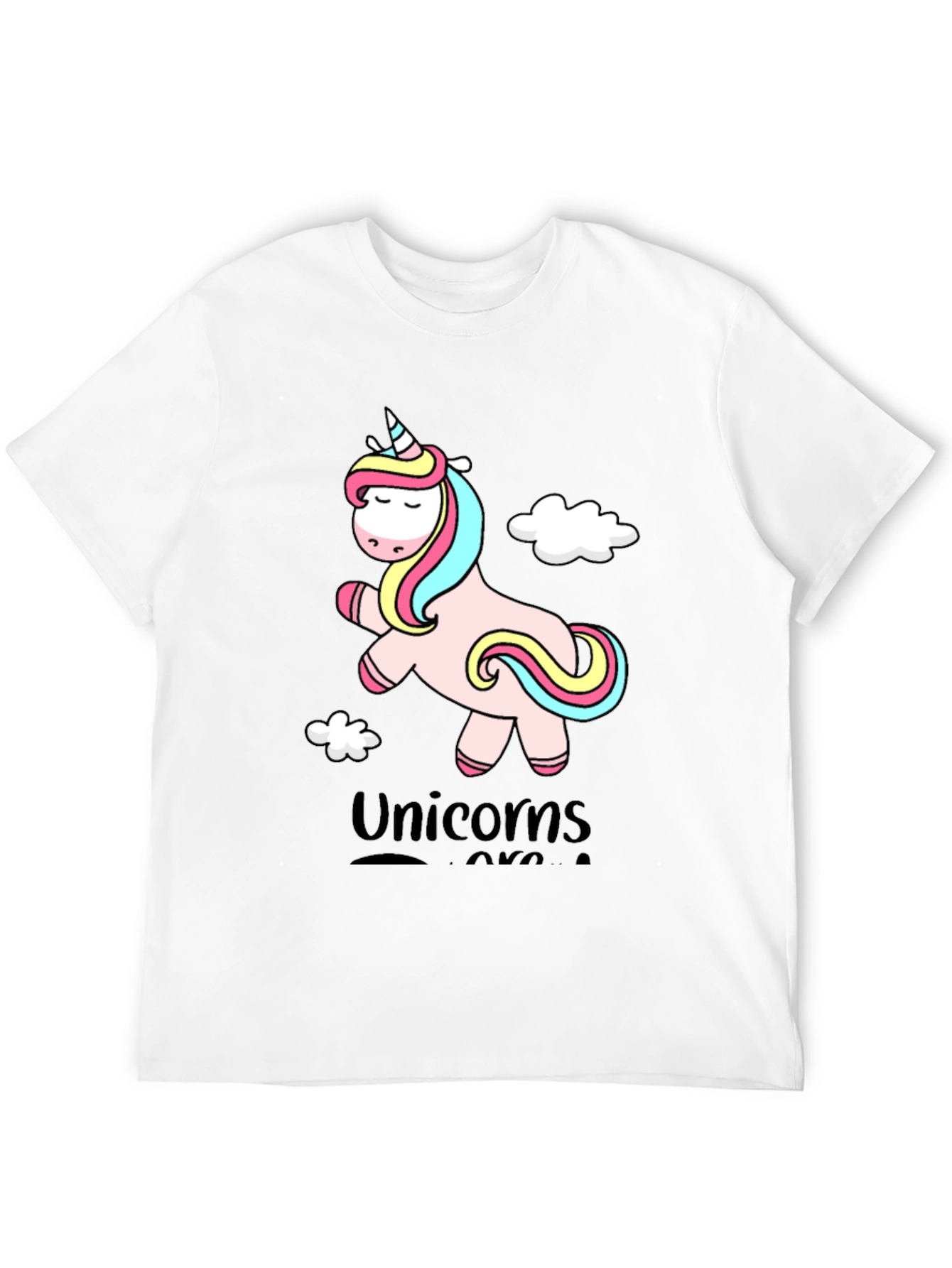 Black Unicorns Are Real Graphic Tee - Black view 12