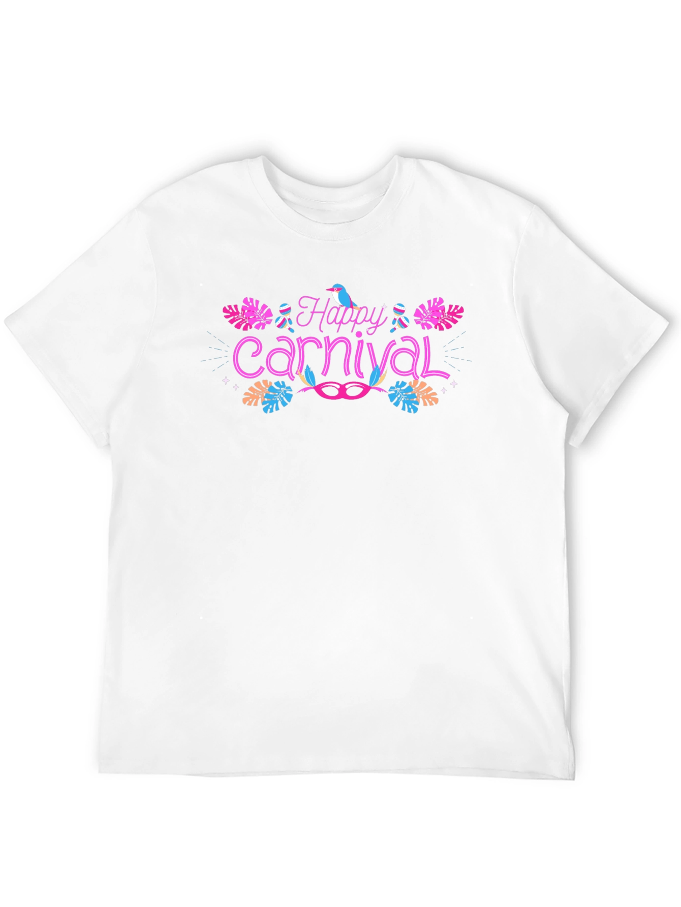 Black Happy Carnival Graphic Tee - Black Cotton Blend view 12