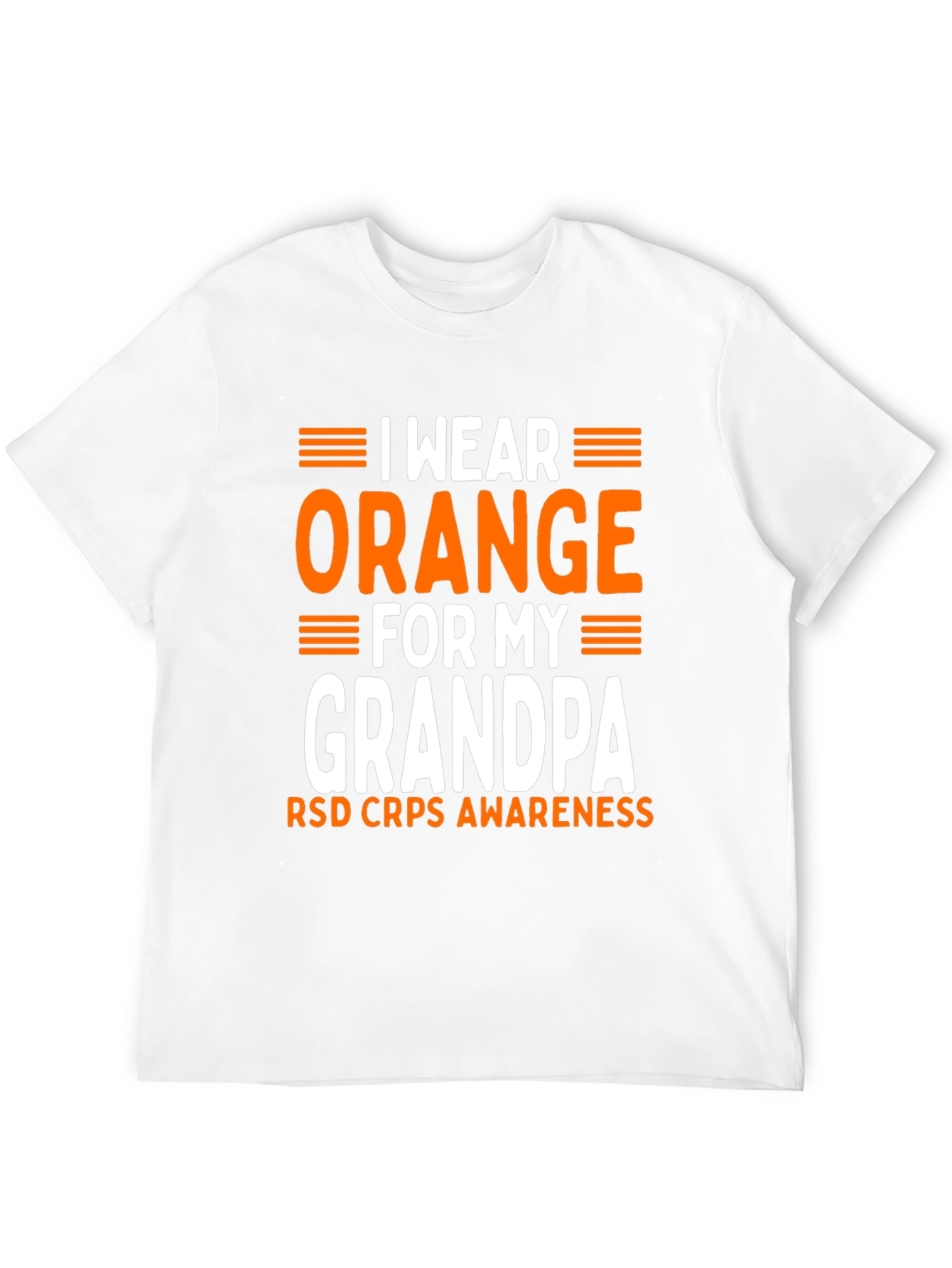 I Wear Orange For My Grandpa Awareness T-Shirt - 12