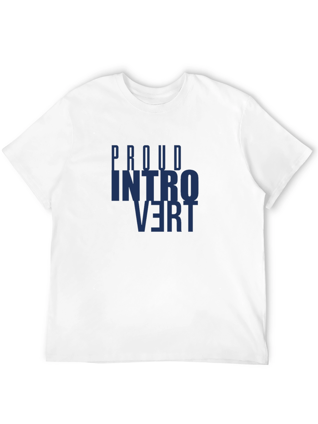 Black Proud Introvert Graphic Tee - Black view 12