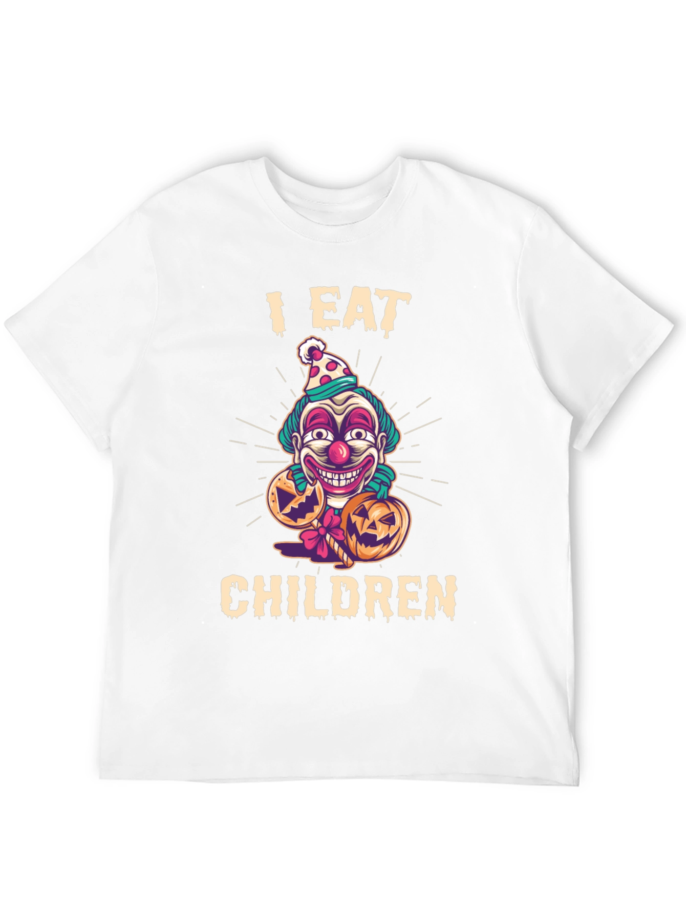 Black I Eat Children Clown Halloween T-Shirt view 12