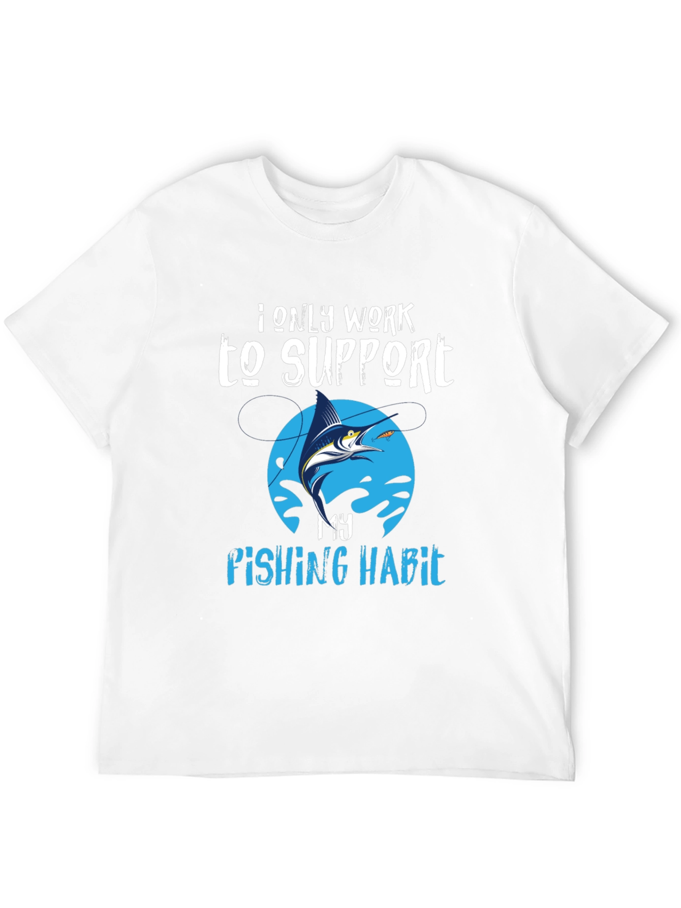 Black Fishing Habit Graphic Tee view 12