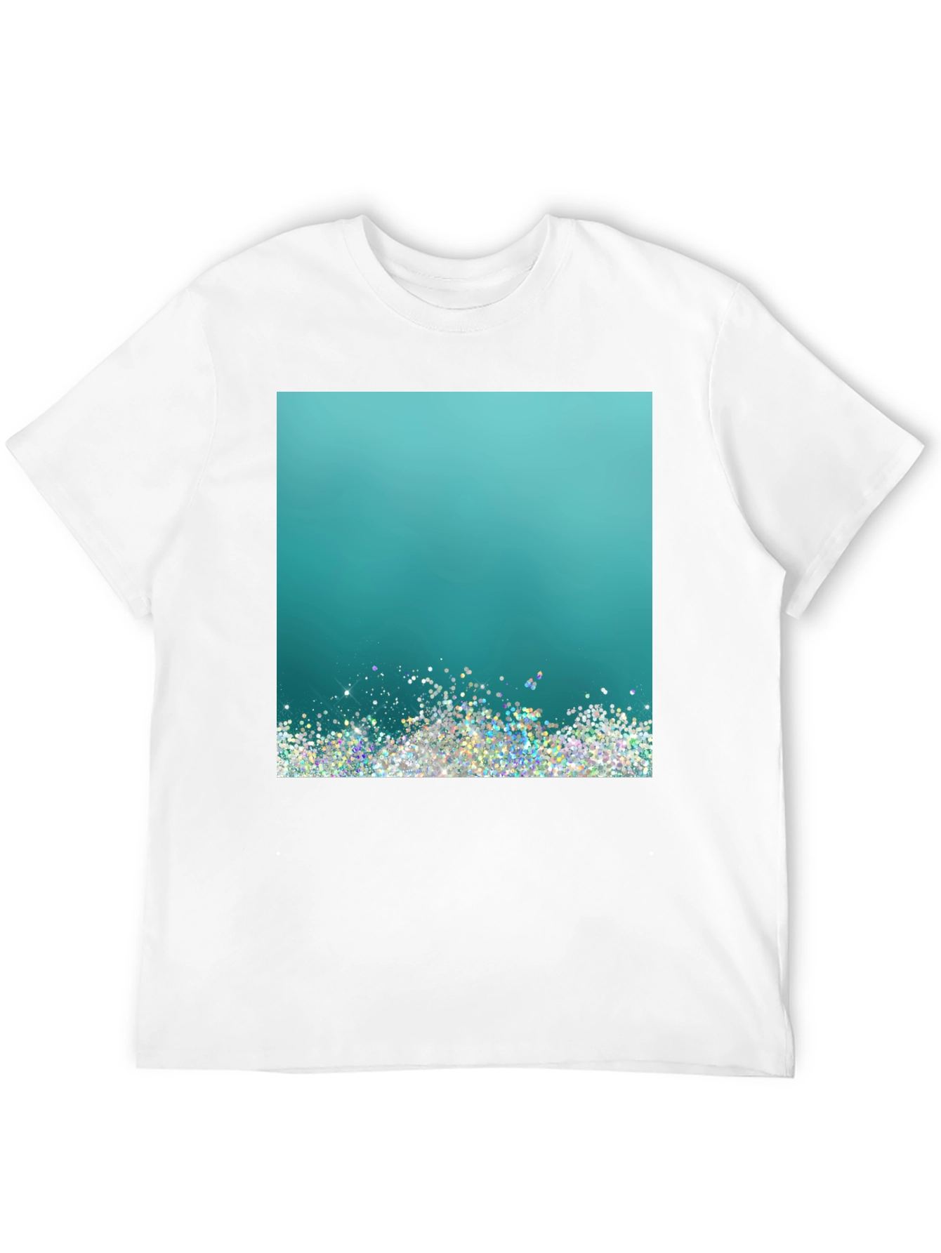 Black Glitter Gradient Tee view 12