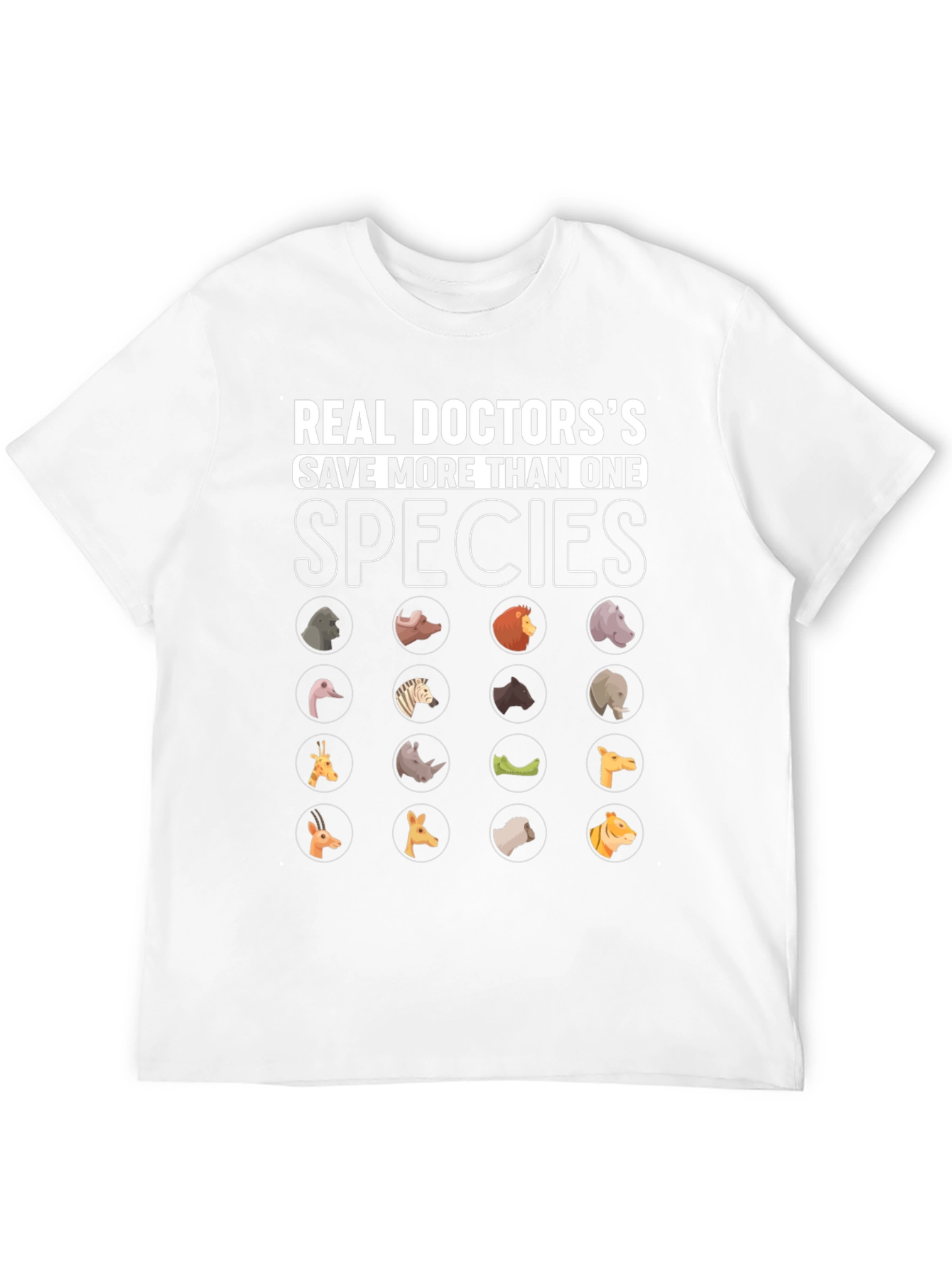 Vet Animal Doctor T-Shirt Save More Than One Species Tee - 12