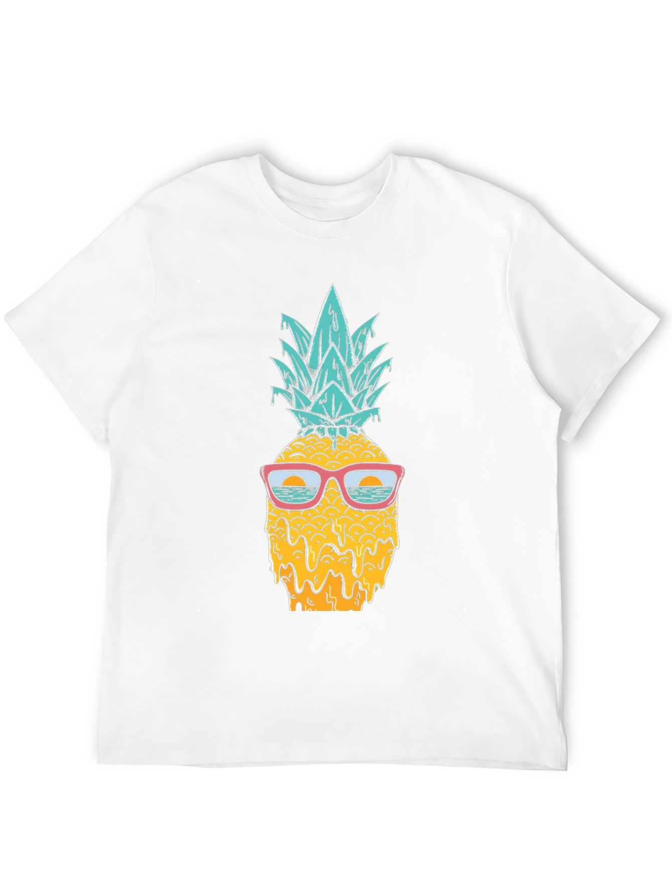 Black Cool Pineapple Graphic T-Shirt - Tropical Vibes view 12