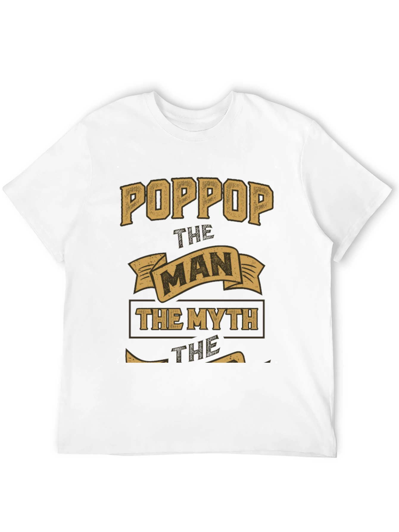 Black Poppop The Man The Myth Legend Graphic T-Shirt view 12