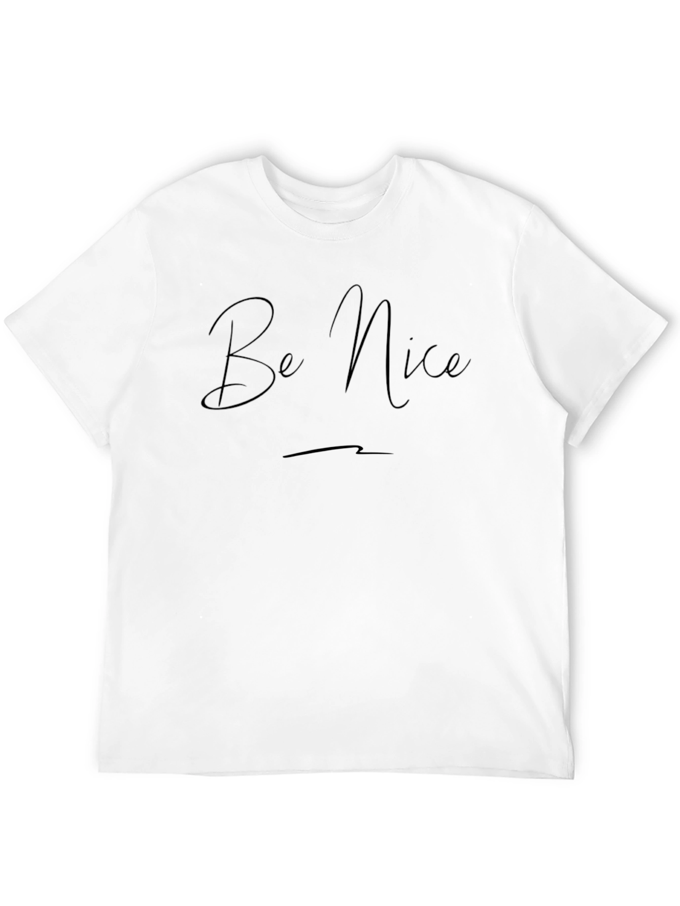 Black Be Nice Graphic Tee - Stylish Casual T-Shirt view 12
