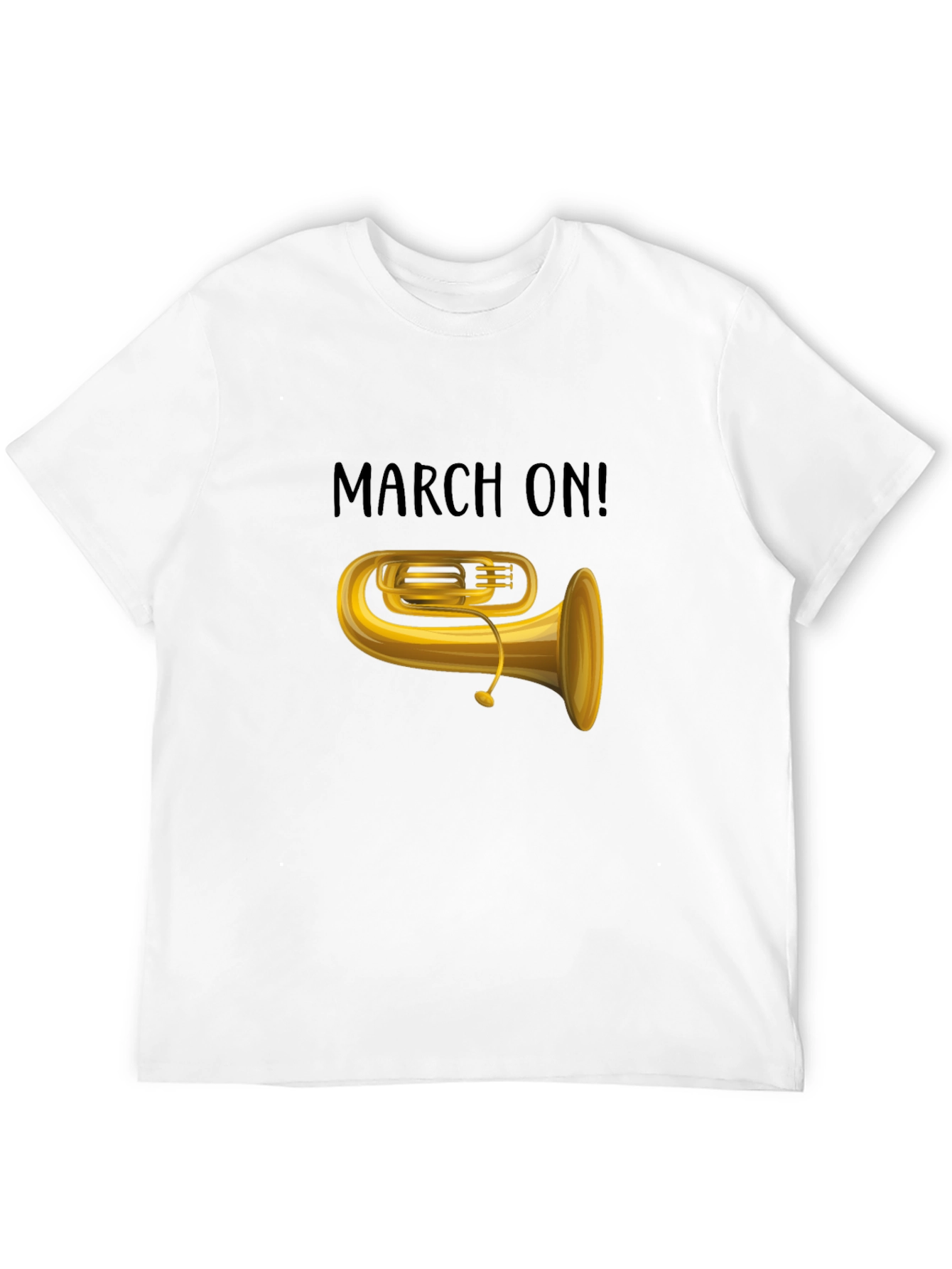 Black March On! Tuba Graphic Tee view 12