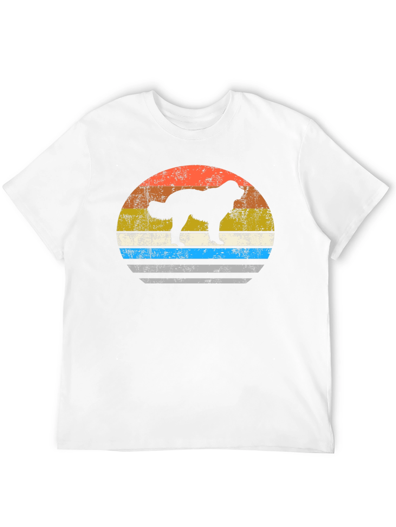 Black Retro Dog Silhouette Tee view 12