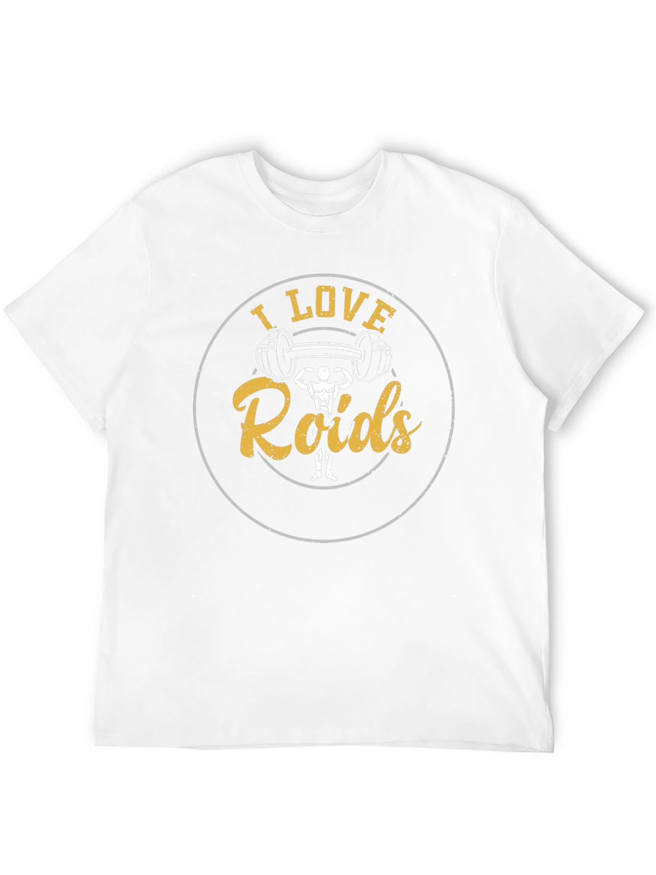 Black I Love Roids Funny Workout T-Shirt view 12