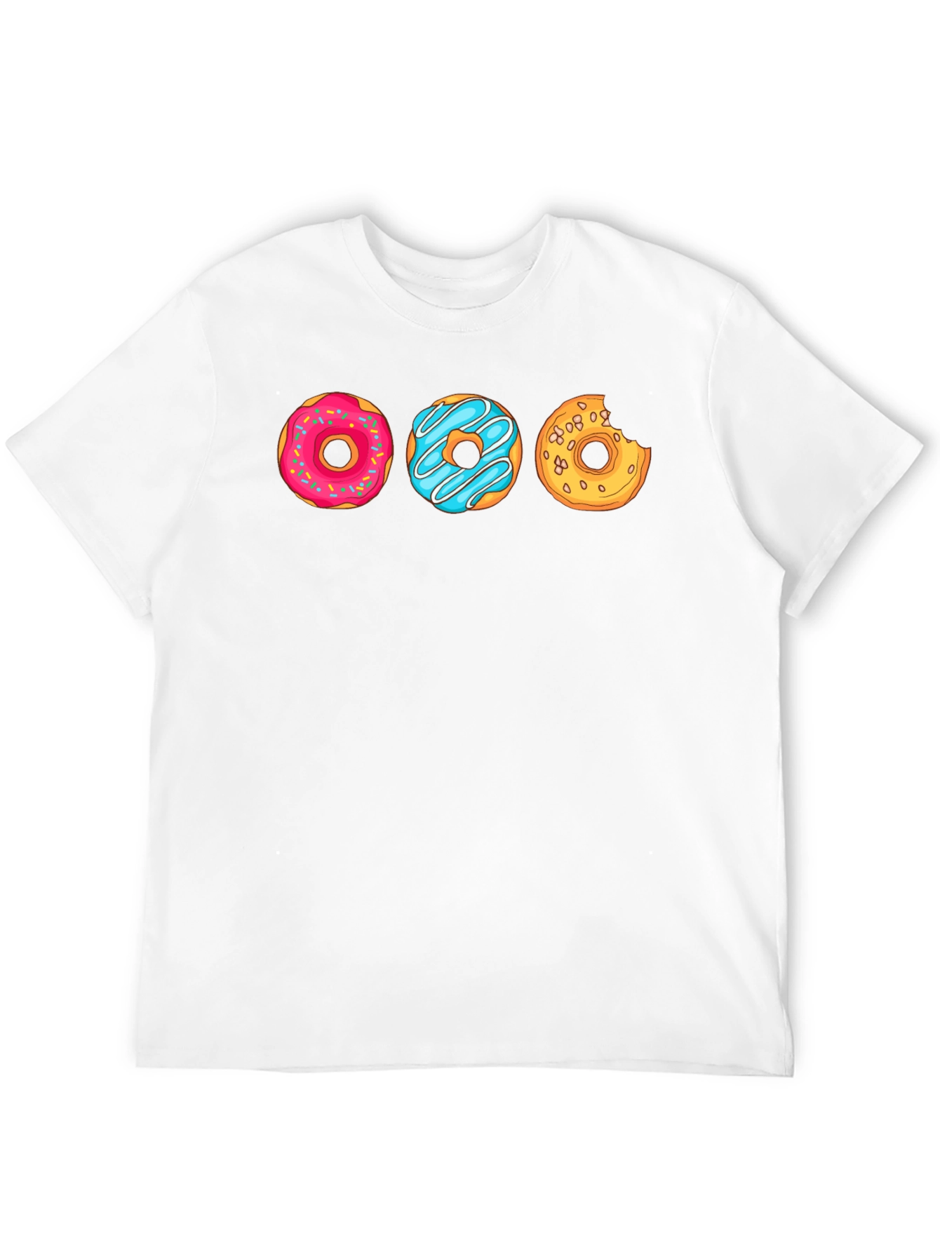 Black Fun Donut Graphic Tee - Black Casual Shirt view 12