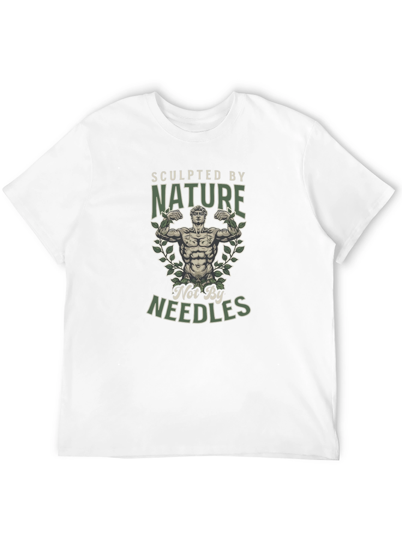 Black Sculpted by Nature T-Shirt - Natural Bodybuilding Tee view 12