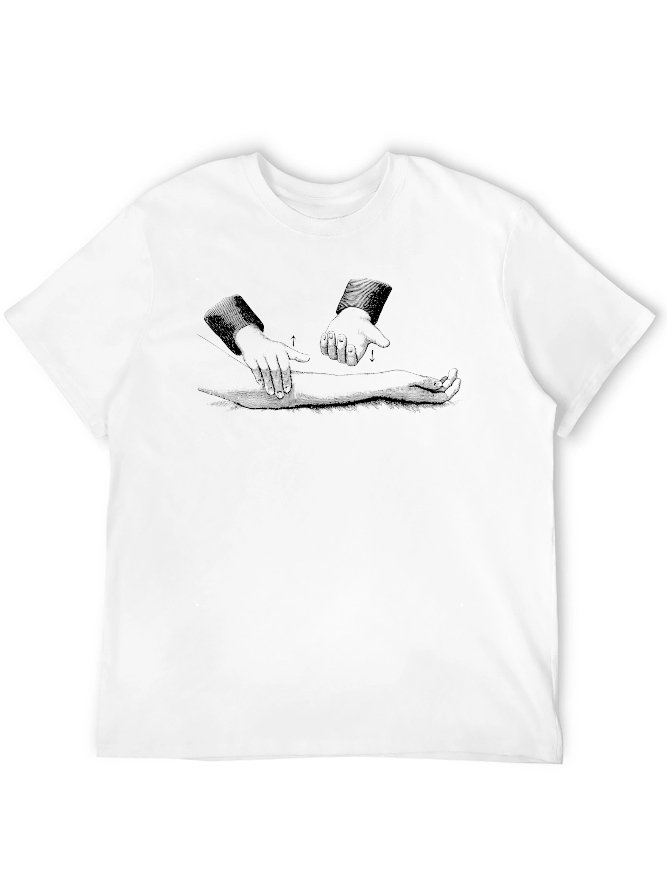 Black Unique Graphic Print Black T-Shirt view 12