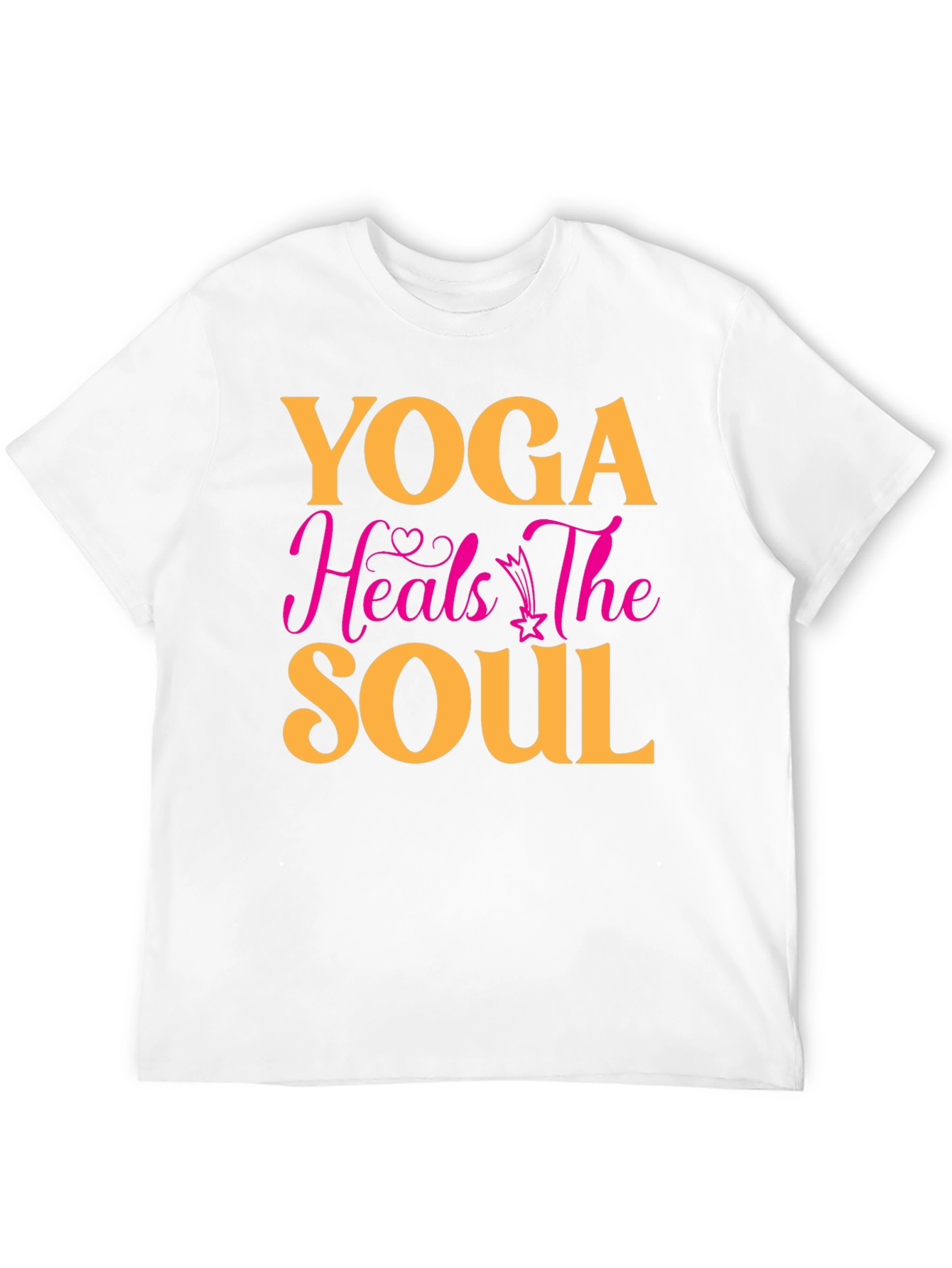 Black Yoga Heals the Soul Graphic T-Shirt view 12