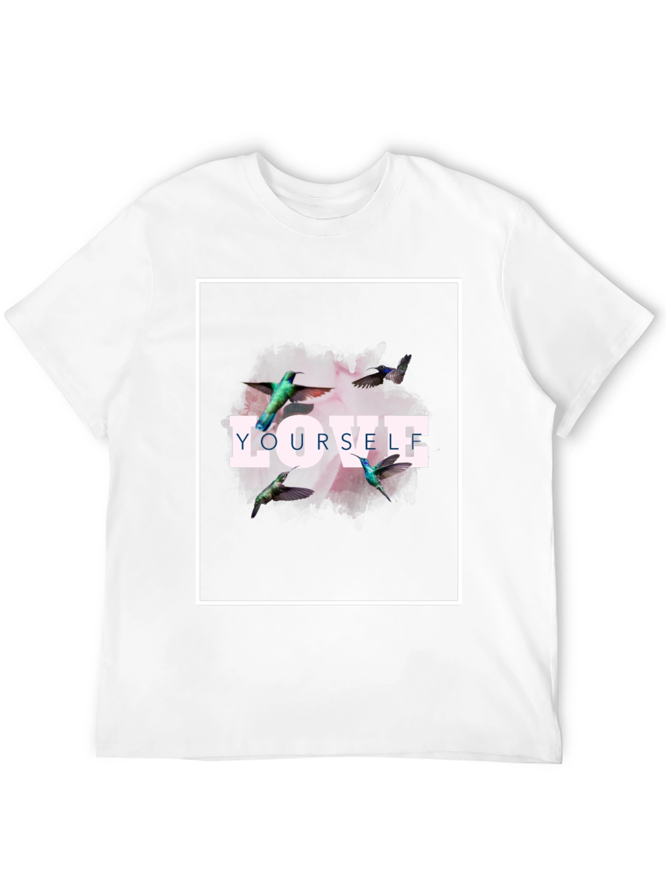 Black Love Yourself Hummingbird Graphic Tee - Black view 12
