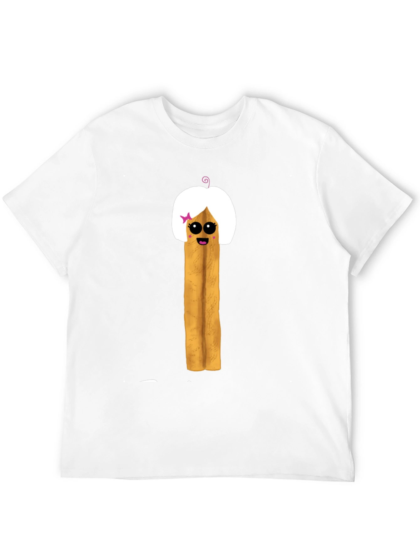 Black Funny French Fry Girl Graphic T-Shirt view 12