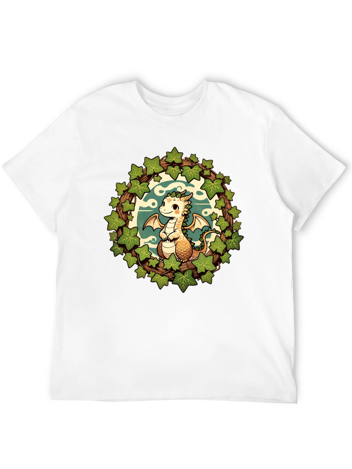 Black Dragon & Ivy Wreath Graphic Tee view 12
