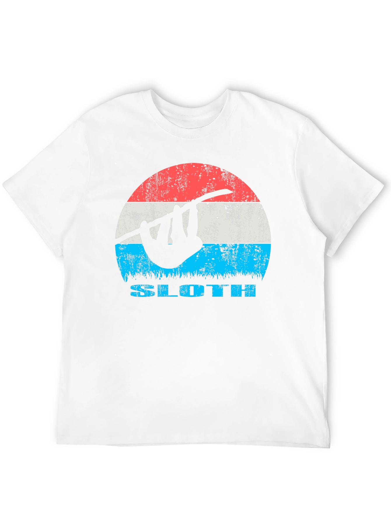 Black Retro Sloth Graphic Tee - Cool Casual T-Shirt view 12