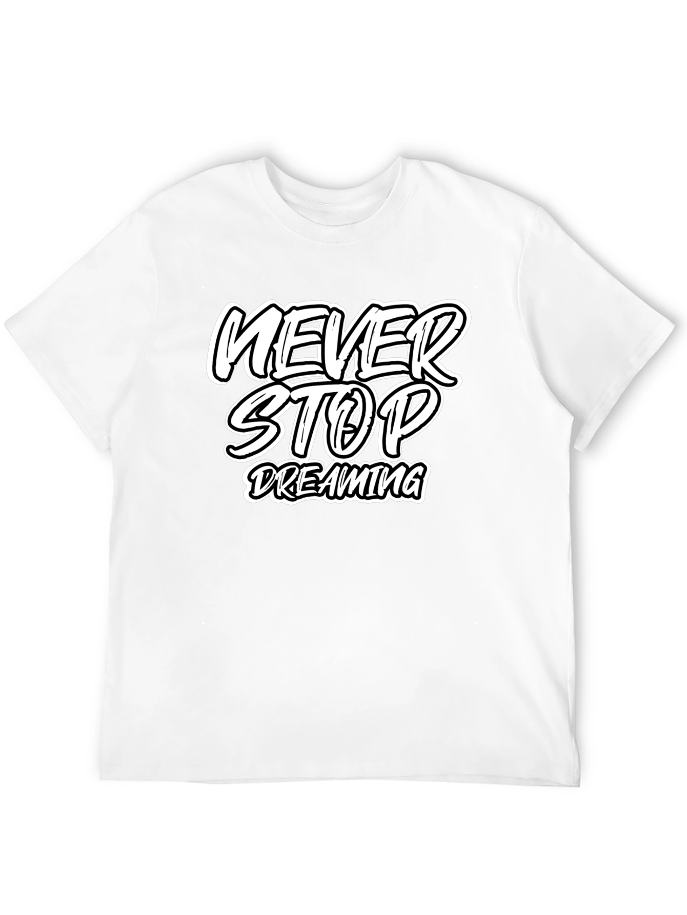 Black Never Stop Dreaming Graphic Tee view 12