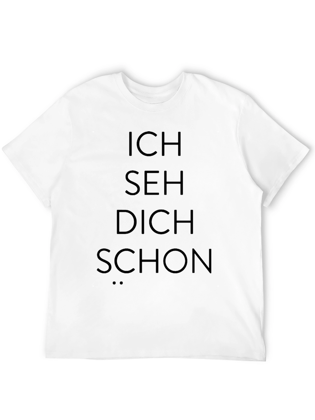 Black Ich Seh Dich Schon T-Shirt - German Humor Tee view 12