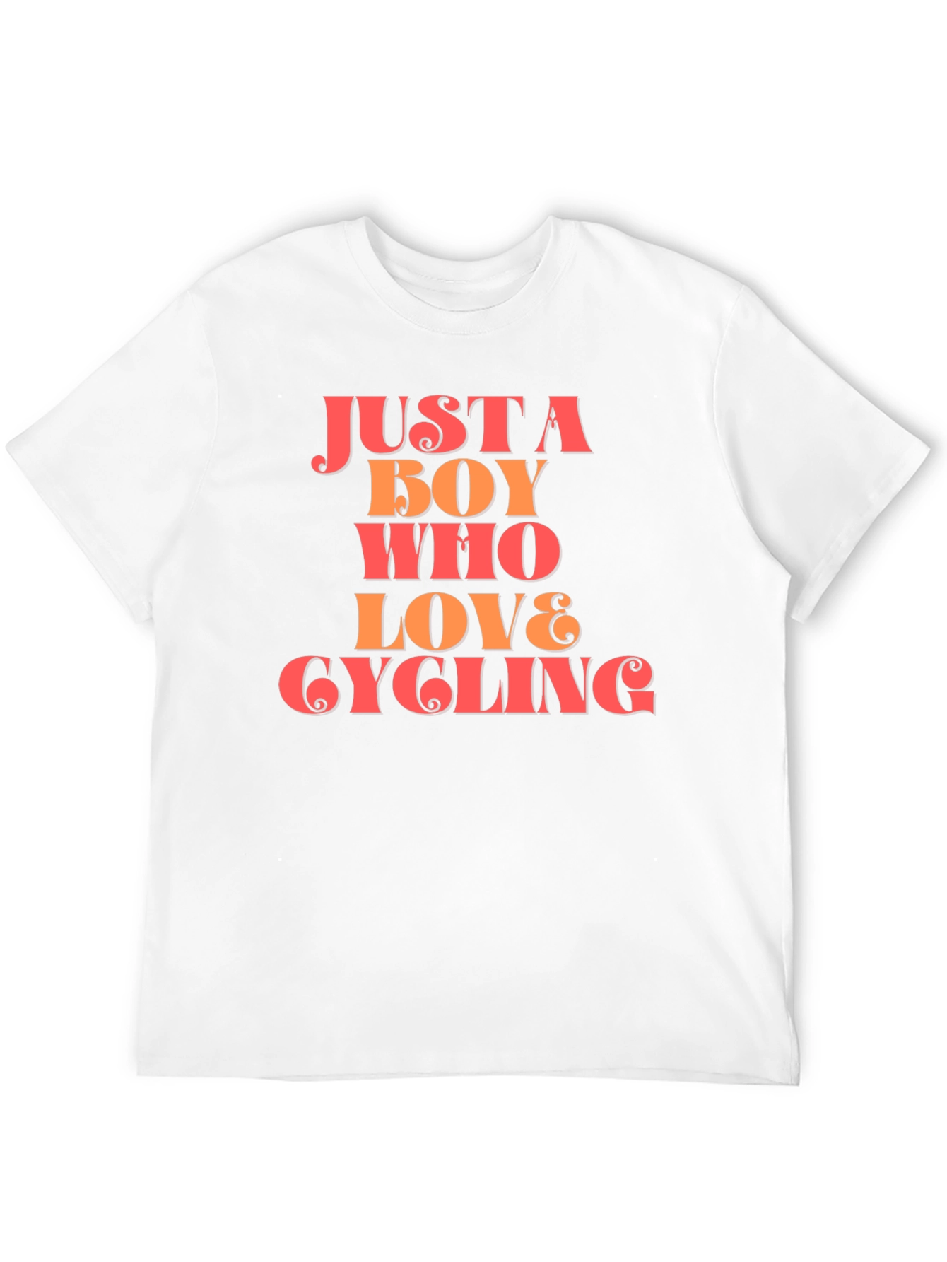 Black Cycling Lover T-Shirt - Just A Boy Who Loves Cycling view 12
