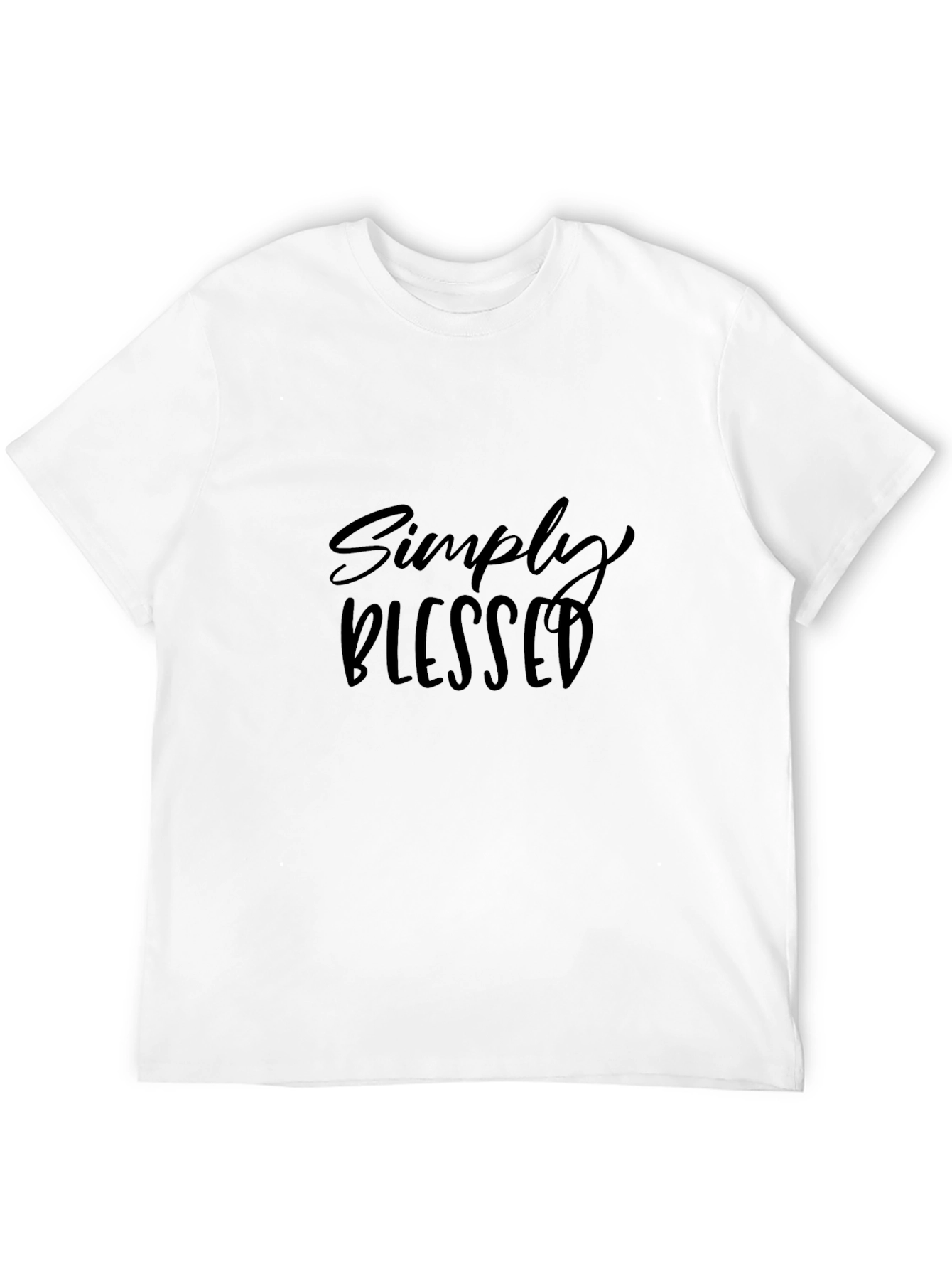 Black Simply Blessed Black Graphic T-Shirt view 12