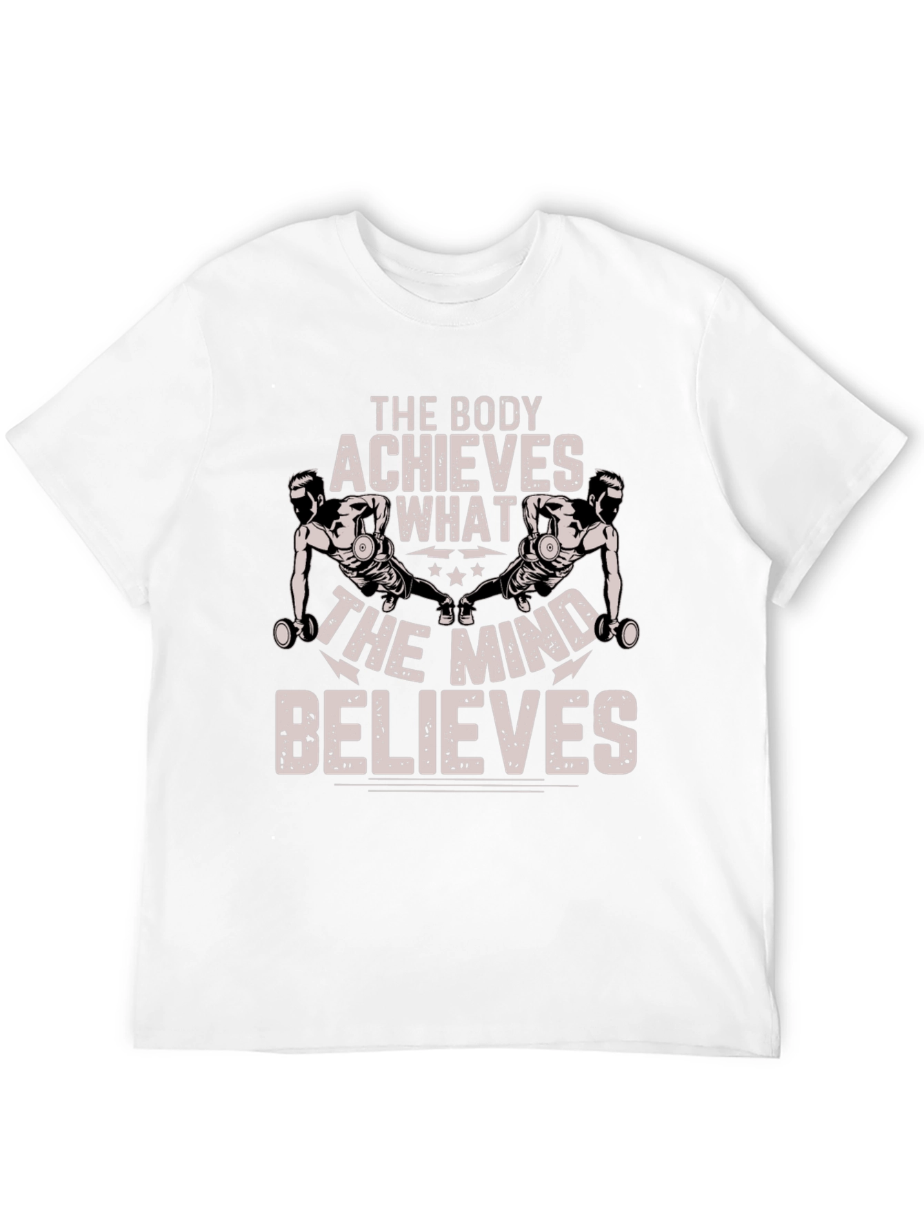 Black Motivational Body & Mind T-Shirt view 12
