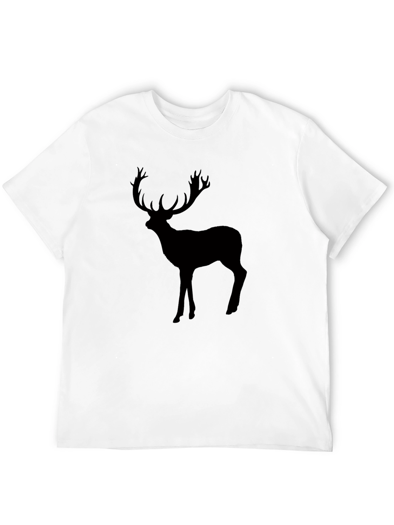 Black Black Deer Graphic Tee - Men's Crew Neck T-Shirt view 12