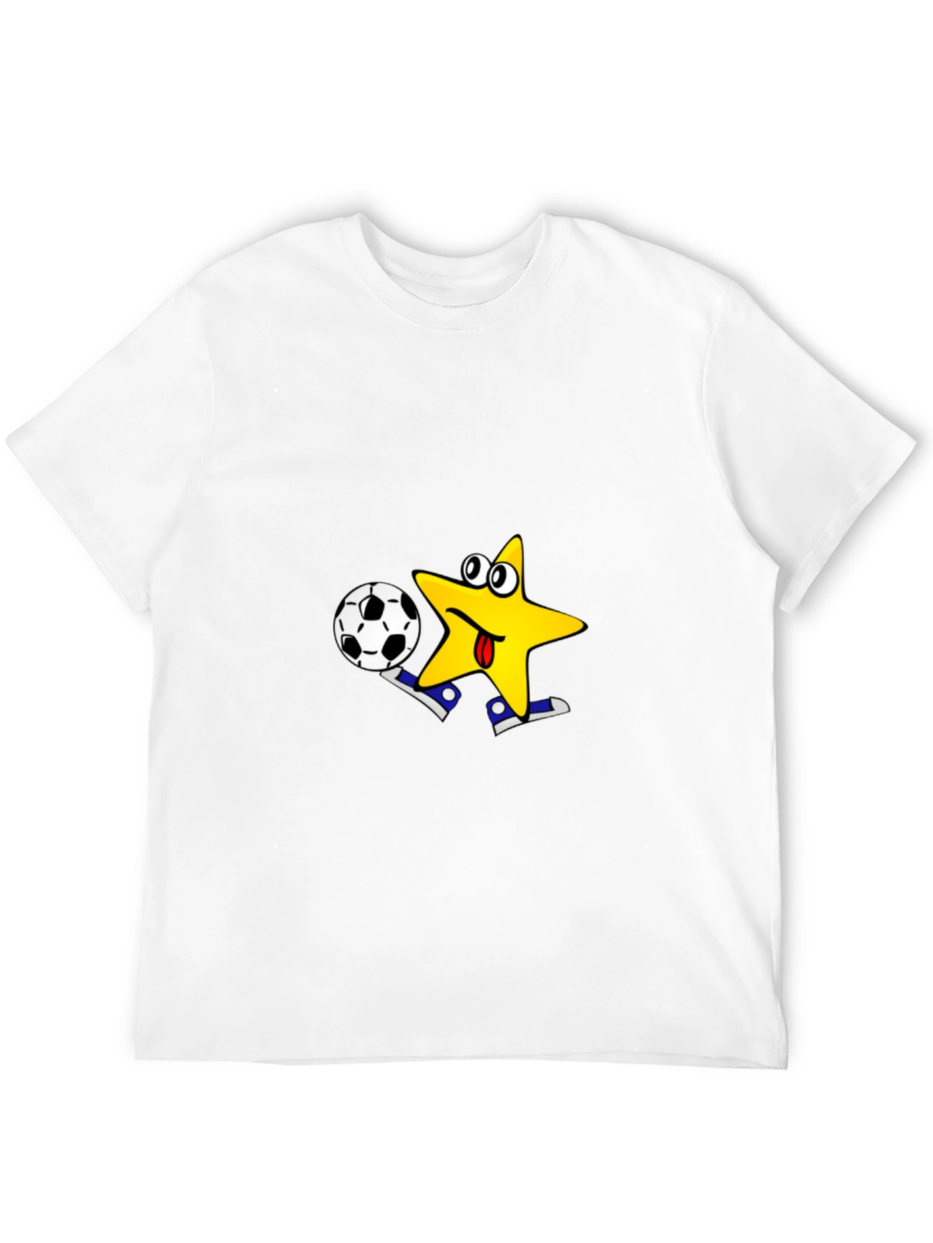 Black Funny Star Soccer T-Shirt - Kick Off in Style! view 12