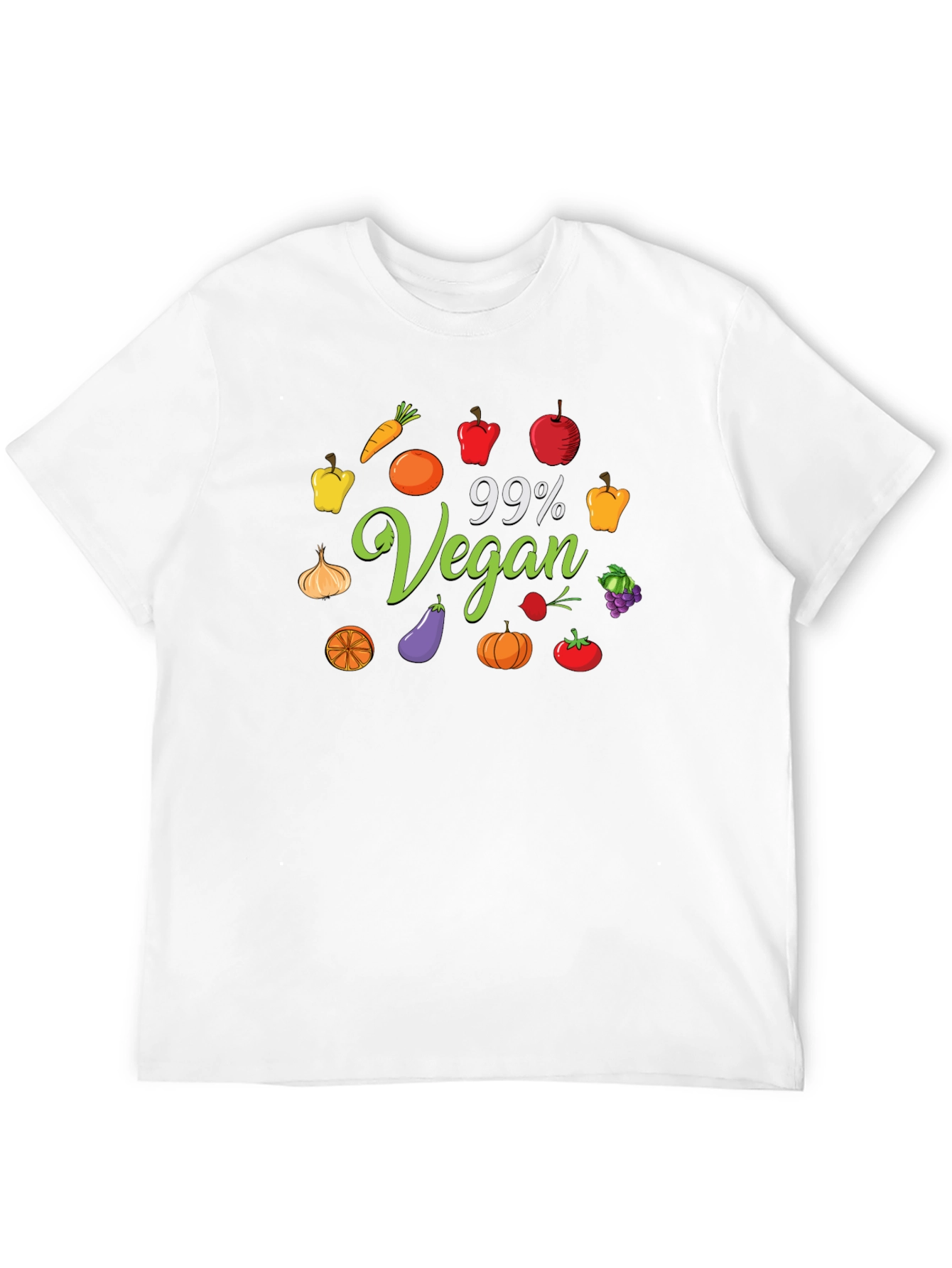 Black 99% Vegan T-Shirt - Plant Based Lifestyle Apparel view 12