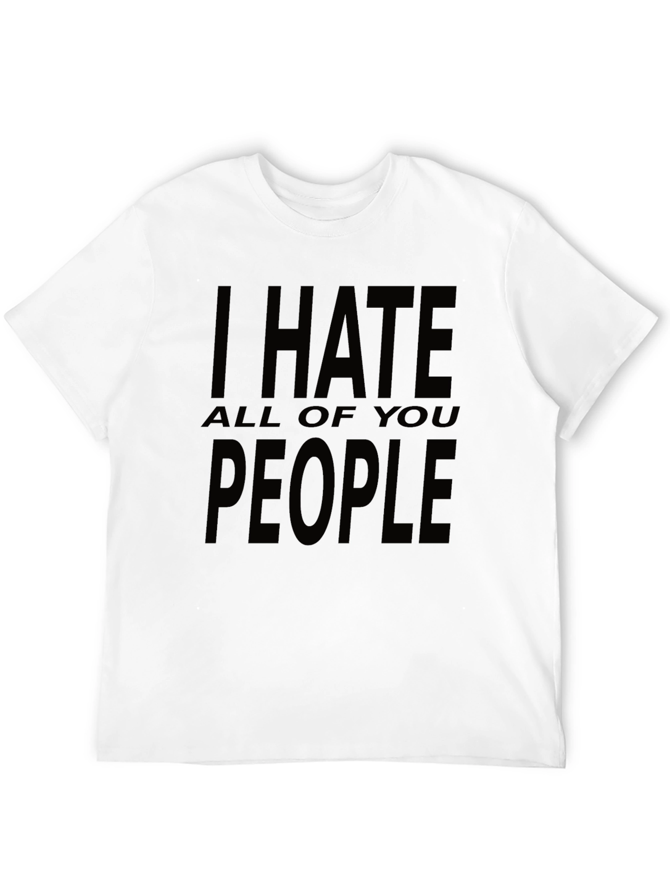 Black I Hate All of You People Graphic Tee view 12