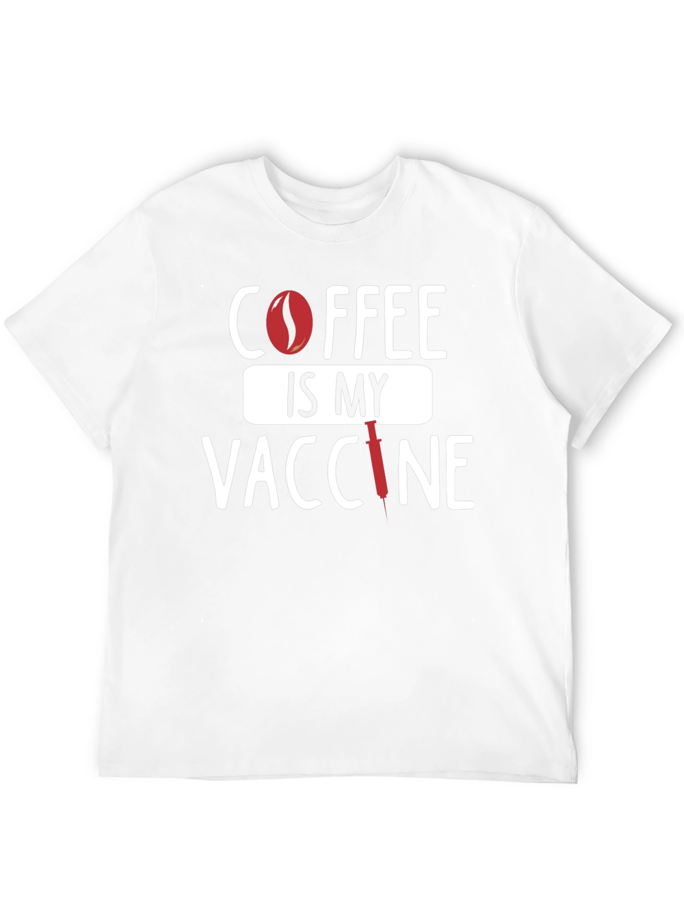 Black Coffee Is My Vaccine T-Shirt - Unisex Cotton Tee view 12