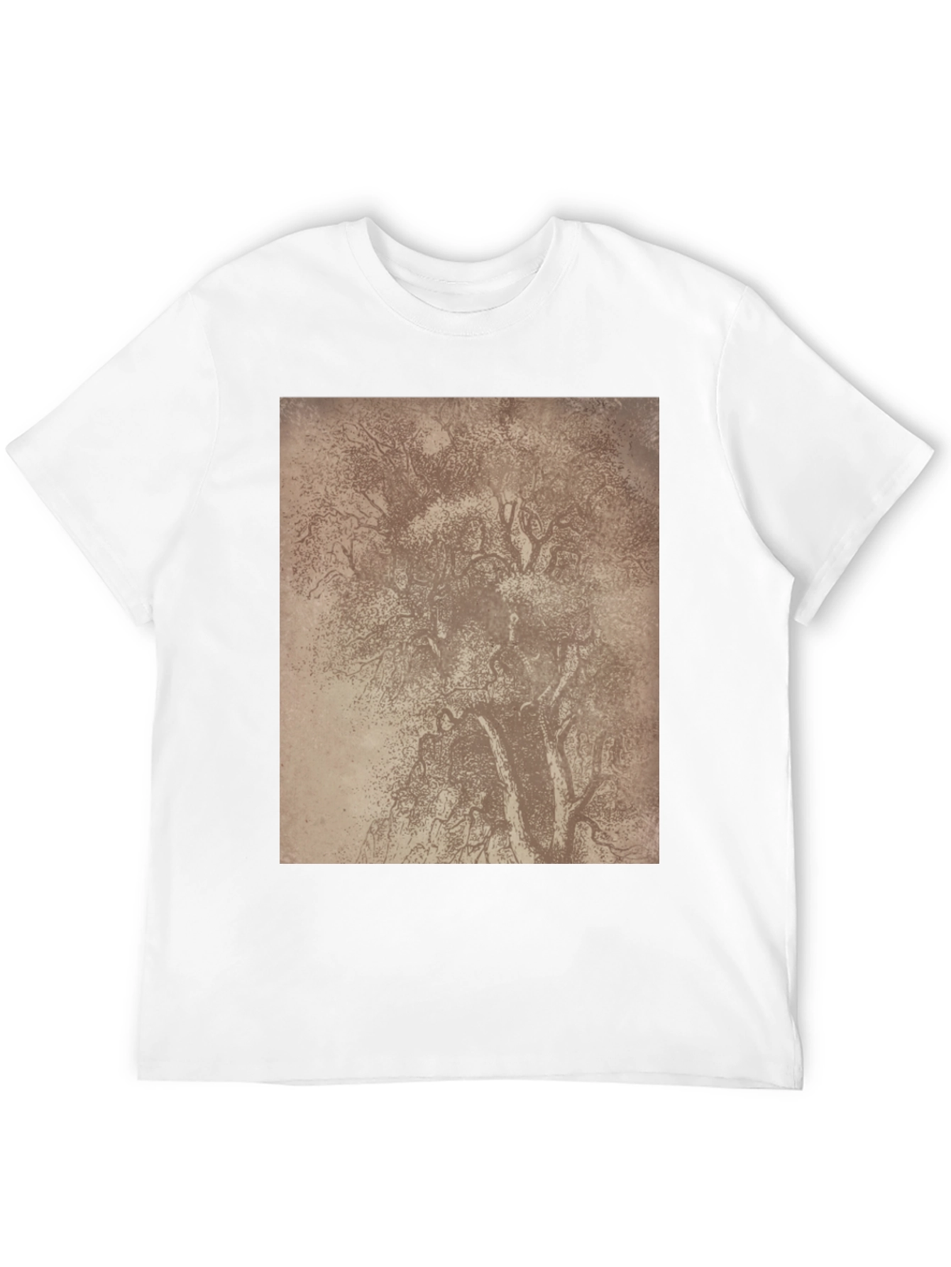 Black Tree Sketch Graphic Tee - Classic Black Comfort view 12