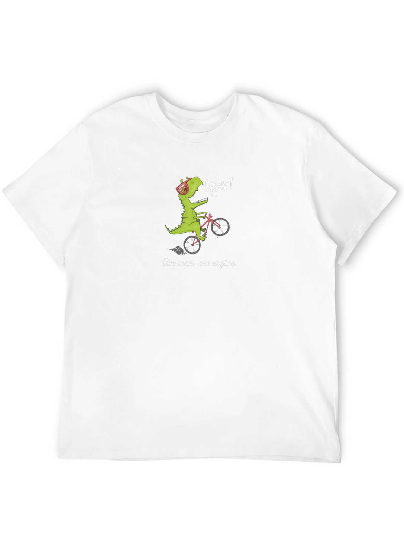 Black Dino Biking T-Shirt - One Man, One Engine view 12