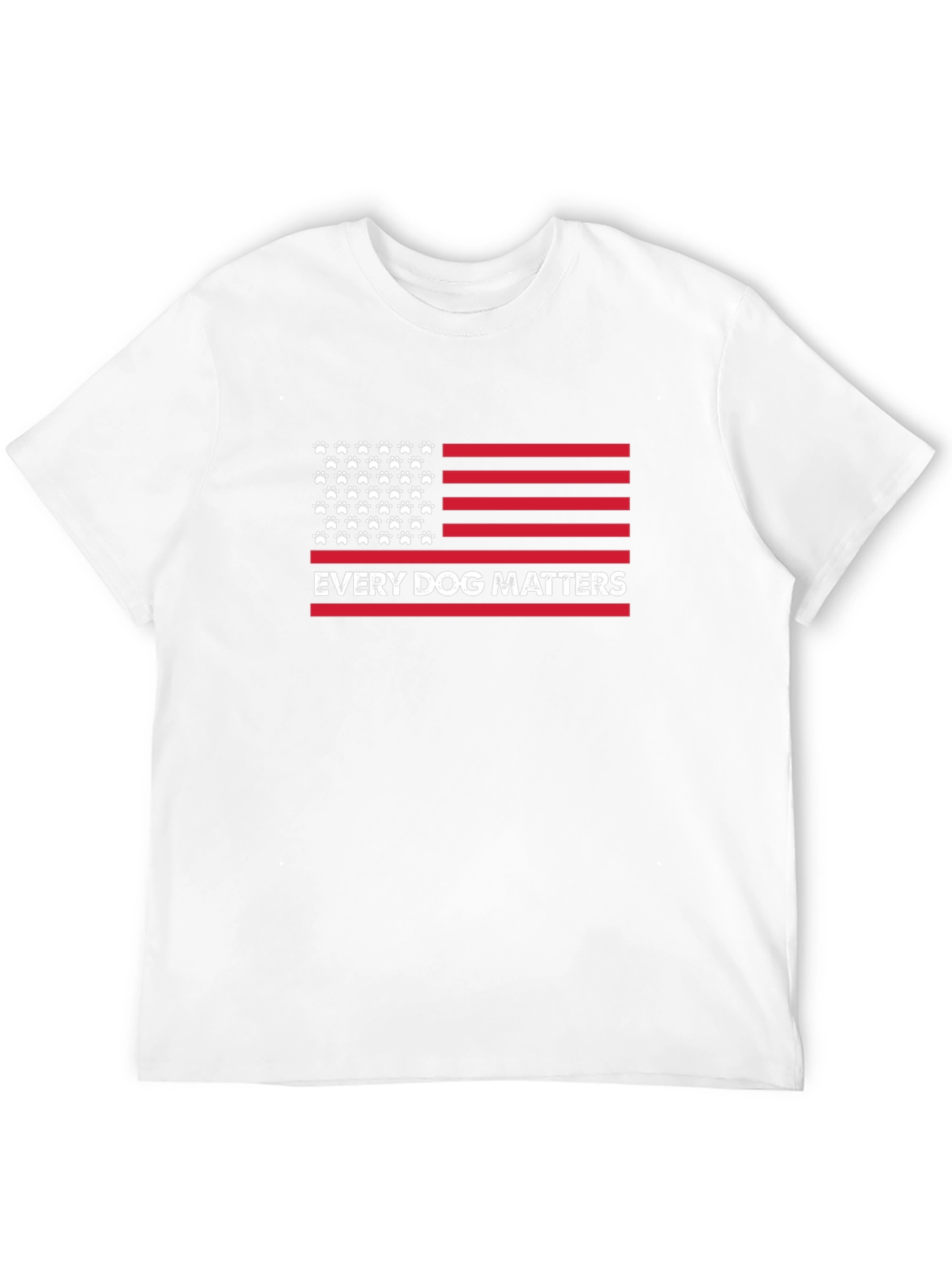 Black Every Dog Matters Patriotic Tee view 12