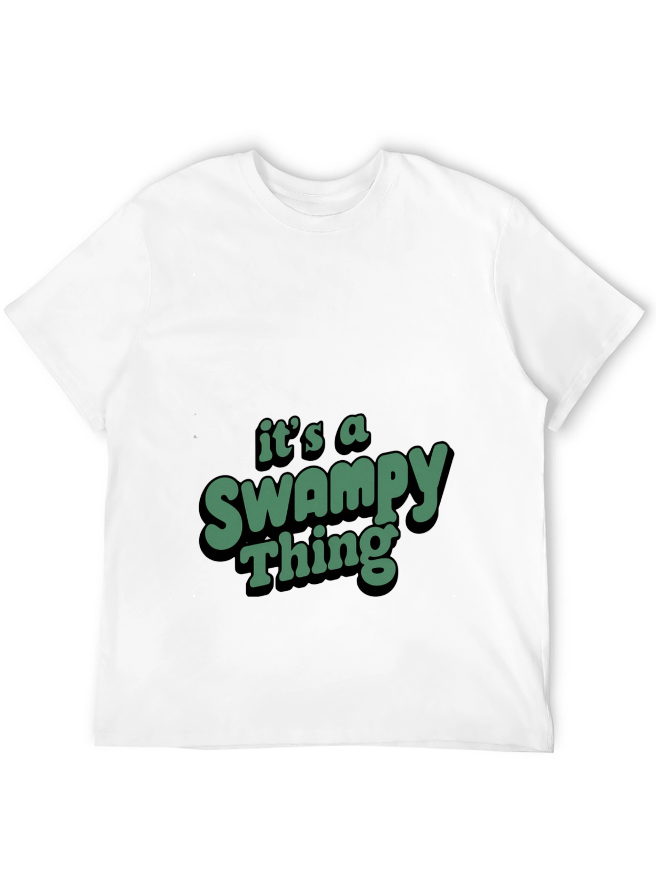 Black Swampy Thing Graphic T-Shirt view 12