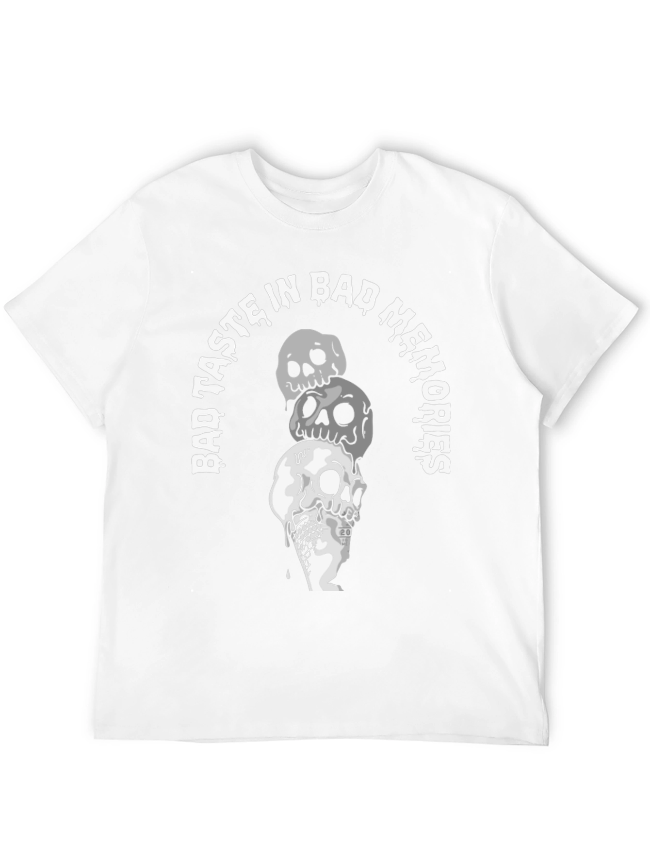 Black Skull Ice Cream T-Shirt - Bad Taste in Bad Memories view 12