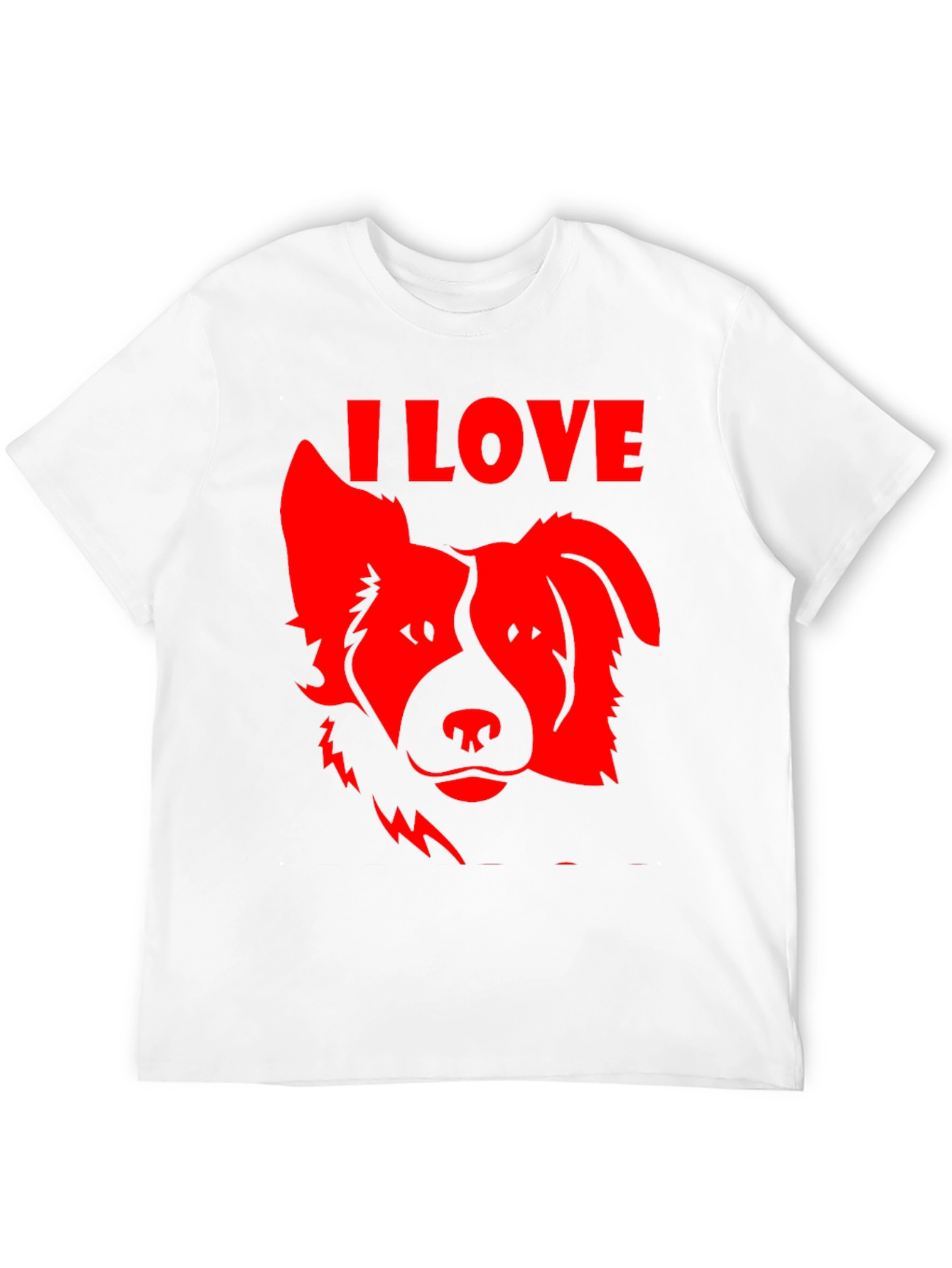 Black I Love Dogs Graphic Tee - Black view 12