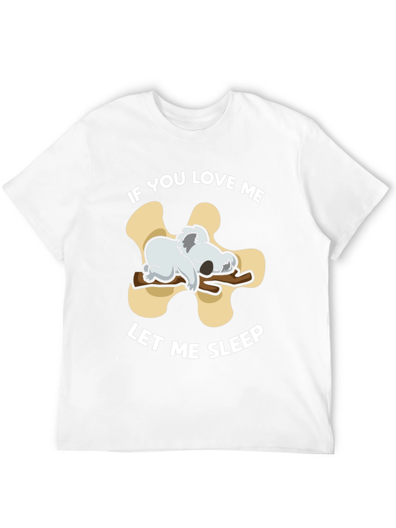 Black Koala 'Let Me Sleep' Graphic T-Shirt view 12