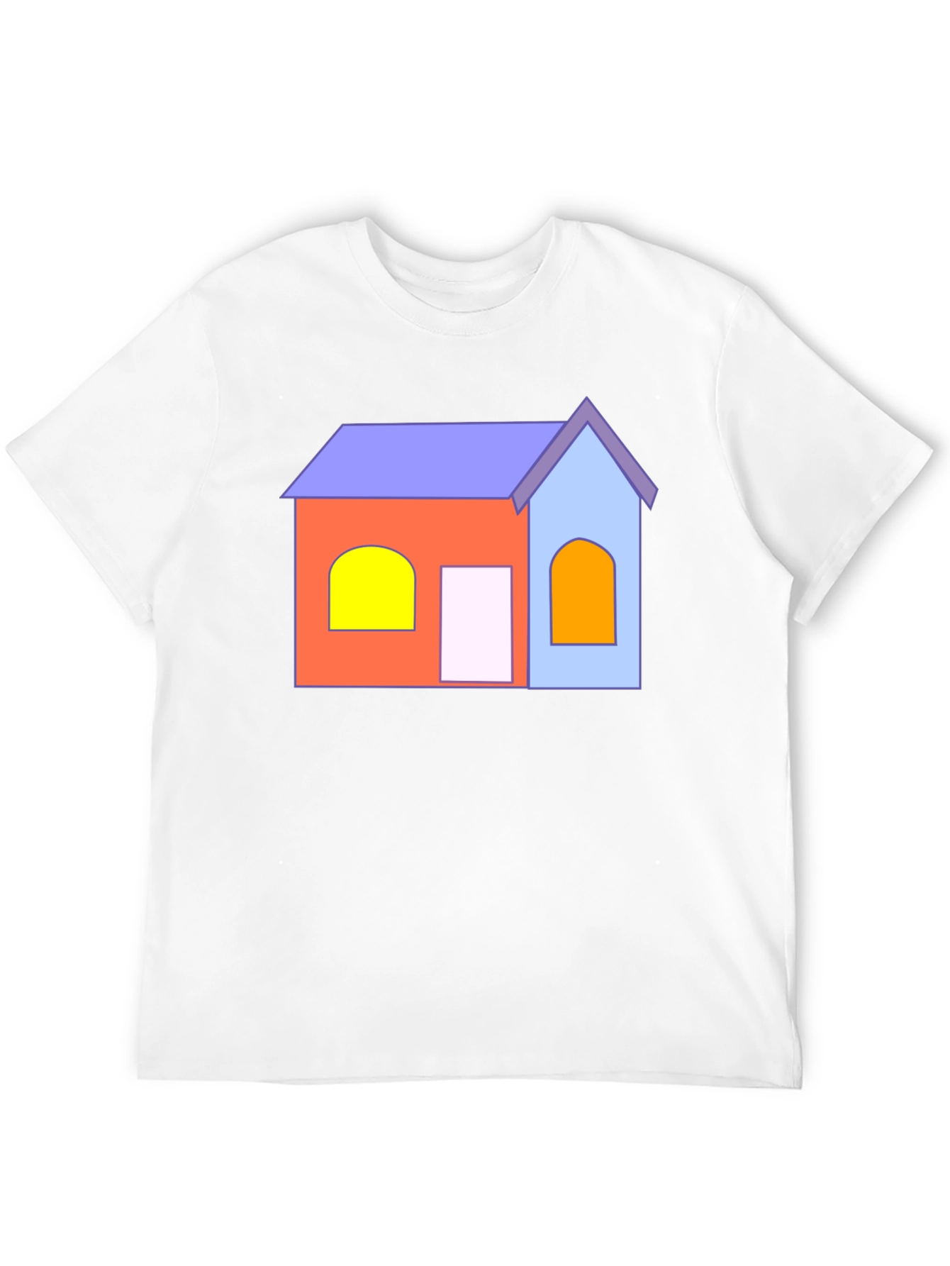 Black Cartoon House T-Shirt - Fun Graphic Tee view 12