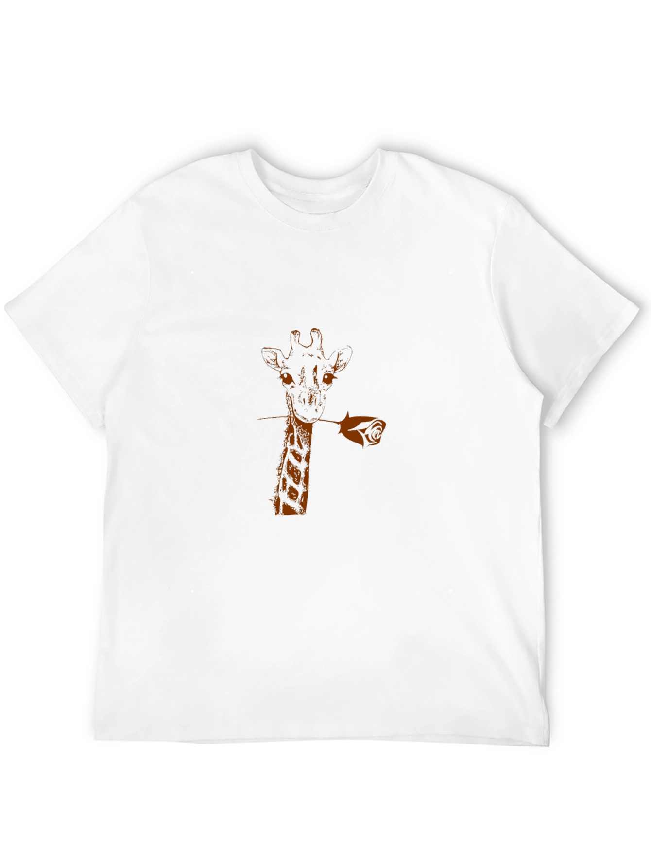 Black Giraffe Rose Graphic Tee - Black view 12