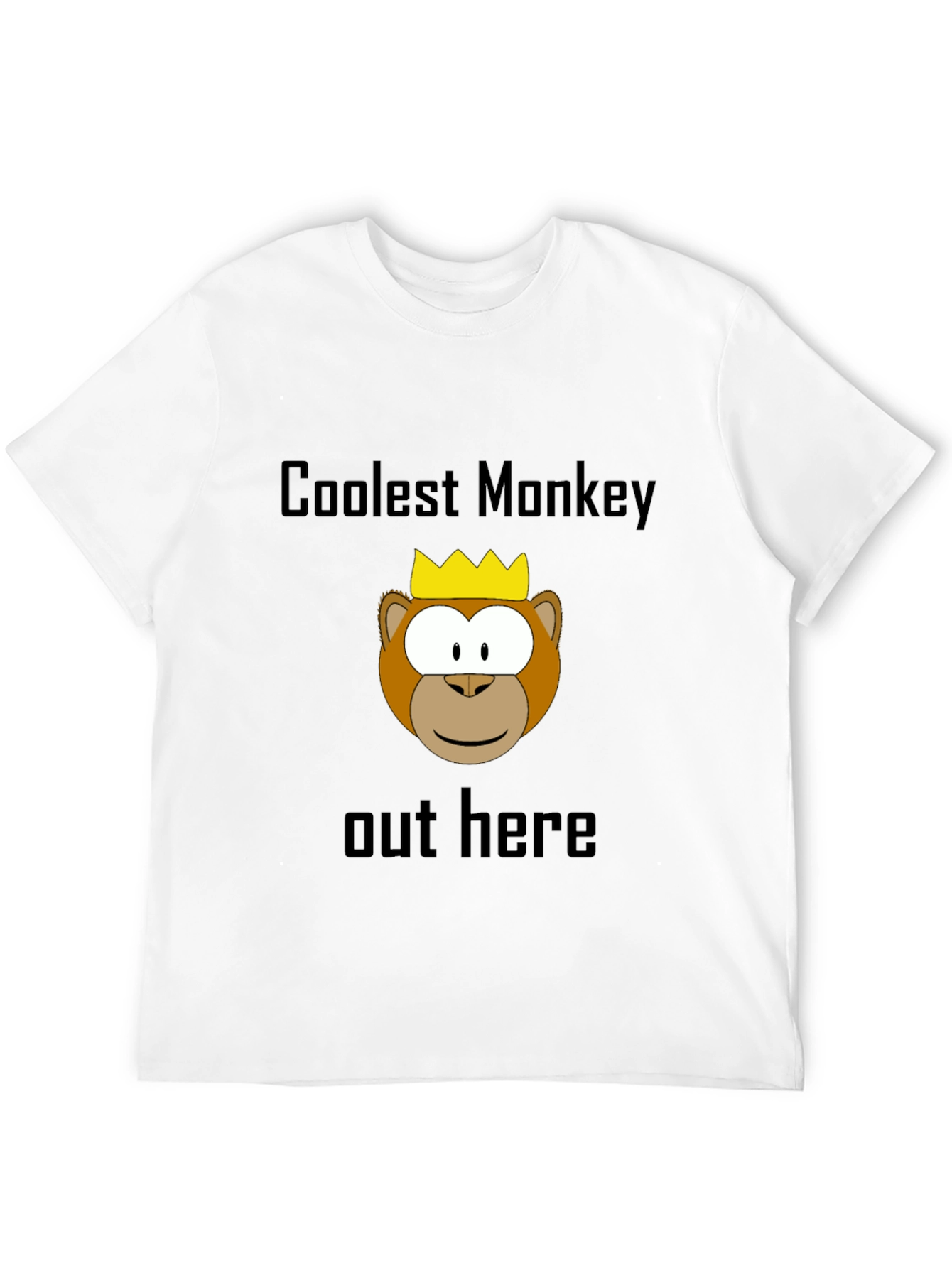 Black Coolest Monkey Graphic Tee - Black view 12