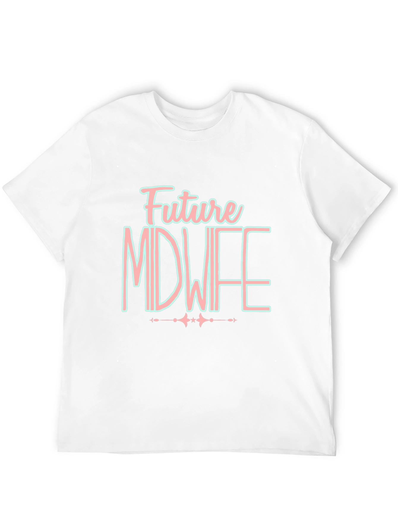 Black Future Midwife T-Shirt - Black Cotton Tee view 12