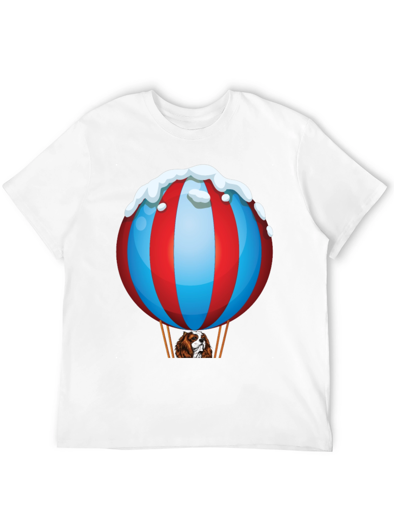 Black Dog in Hot Air Balloon T-Shirt view 12
