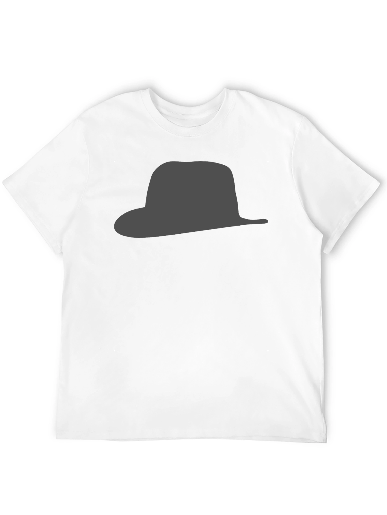 Black Black Hat Silhouette Graphic Tee - Stylish & Modern view 12